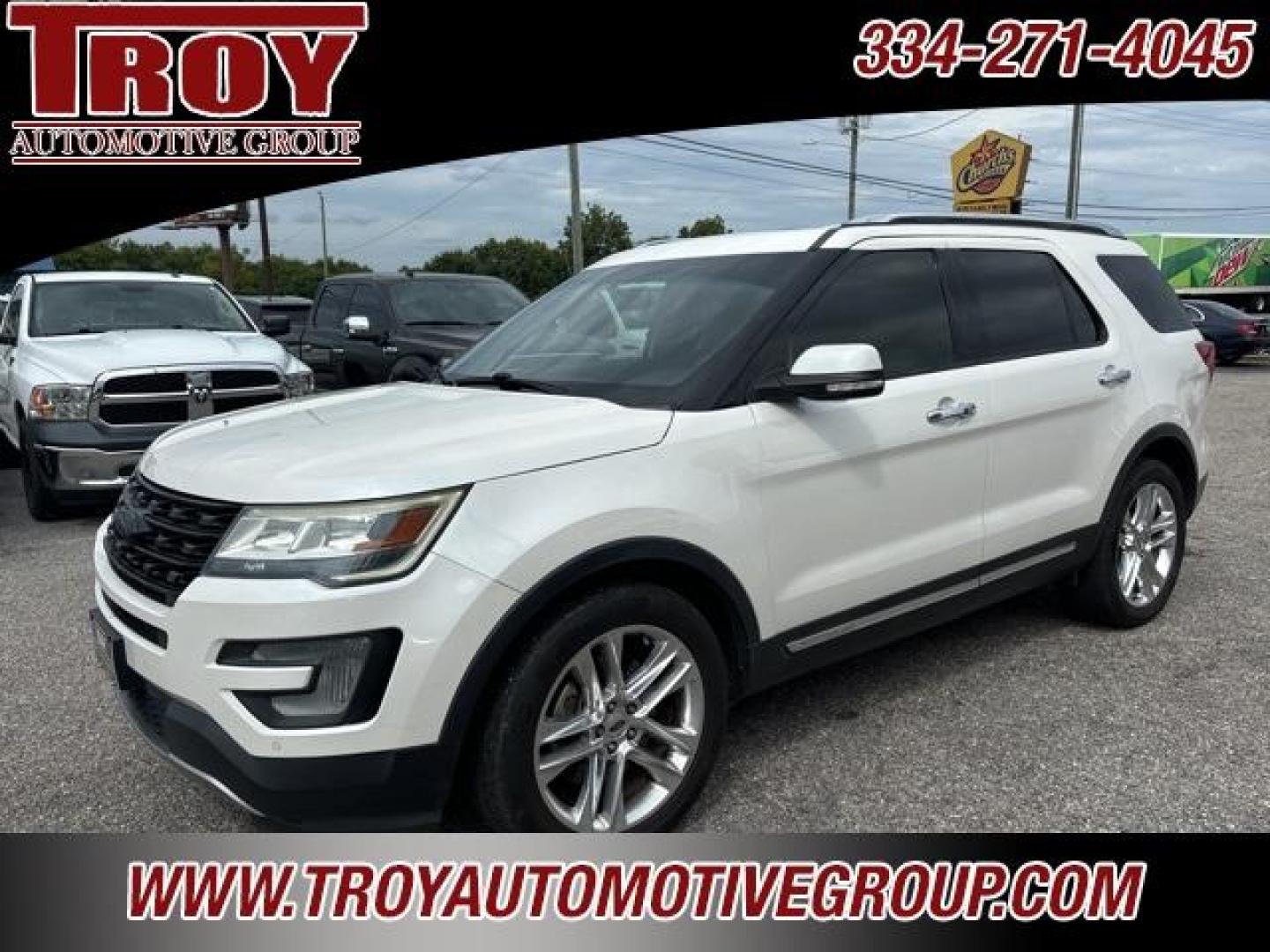 2016 White Platinum Metallic Tri-Coat /Medium Light Camel Ford Explorer Limited (1FM5K7F81GG) with an 3.5L 6-Cylinder SMPI DOHC engine, Automatic transmission, located at 6812 Atlanta Hwy, Montgomery, AL, 36117, (334) 271-4045, 32.382118, -86.178673 - White Platinum Metallic Tri-Coat 2016 Ford Explorer Limited FWD 3.5L 6-Cylinder SMPI DOHC 6-Speed Automatic with Select-Shift<br><br>Financing Available---Top Value for Trades.<br><br><br>Awards:<br> * 2016 KBB.com Best Buy Awards Finalist * 2016 KBB.com 5-Year Cost to Own Awards * 2016 KBB.com - Photo#3