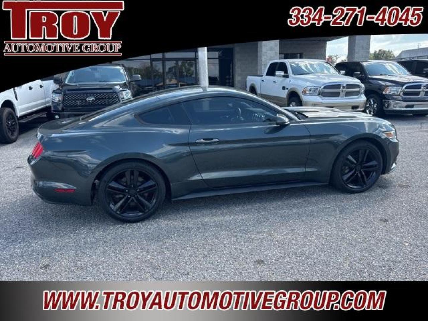 2016 Magnetic Metallic /Ebony Ford Mustang EcoBoost (1FA6P8TH2G5) with an EcoBoost 2.3L I4 GTDi DOHC Turbocharged VCT engine, located at 6812 Atlanta Hwy, Montgomery, AL, 36117, (334) 271-4045, 32.382118, -86.178673 - Recent Arrival!<br><br>Magnetic Metallic 2016 Ford Mustang EcoBoost RWD EcoBoost 2.3L I4 GTDi DOHC Turbocharged VCT 6-Speed<br><br>Financing Available---Top Value for Trades.<br><br><br>Awards:<br> * 2016 KBB.com 10 Coolest New Cars Under $25,000 * 2016 KBB.com Brand Image Awards - Photo#9