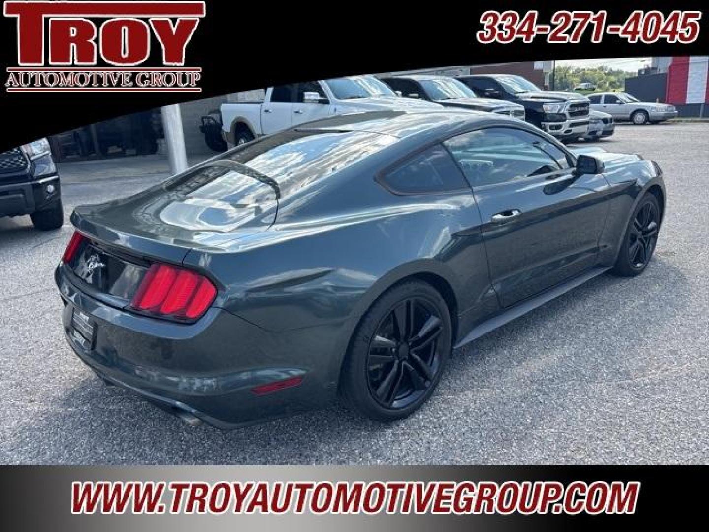 2016 Magnetic Metallic /Ebony Ford Mustang EcoBoost (1FA6P8TH2G5) with an EcoBoost 2.3L I4 GTDi DOHC Turbocharged VCT engine, located at 6812 Atlanta Hwy, Montgomery, AL, 36117, (334) 271-4045, 32.382118, -86.178673 - Recent Arrival!<br><br>Magnetic Metallic 2016 Ford Mustang EcoBoost RWD EcoBoost 2.3L I4 GTDi DOHC Turbocharged VCT 6-Speed<br><br>Financing Available---Top Value for Trades.<br><br><br>Awards:<br> * 2016 KBB.com 10 Coolest New Cars Under $25,000 * 2016 KBB.com Brand Image Awards - Photo#10