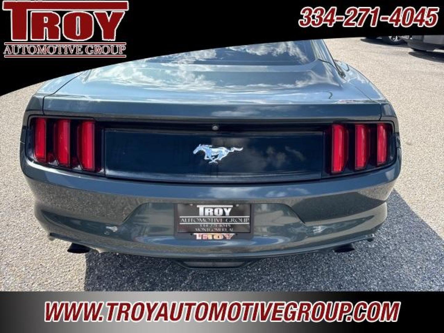 2016 Magnetic Metallic /Ebony Ford Mustang EcoBoost (1FA6P8TH2G5) with an EcoBoost 2.3L I4 GTDi DOHC Turbocharged VCT engine, located at 6812 Atlanta Hwy, Montgomery, AL, 36117, (334) 271-4045, 32.382118, -86.178673 - Recent Arrival!<br><br>Magnetic Metallic 2016 Ford Mustang EcoBoost RWD EcoBoost 2.3L I4 GTDi DOHC Turbocharged VCT 6-Speed<br><br>Financing Available---Top Value for Trades.<br><br><br>Awards:<br> * 2016 KBB.com 10 Coolest New Cars Under $25,000 * 2016 KBB.com Brand Image Awards - Photo#20