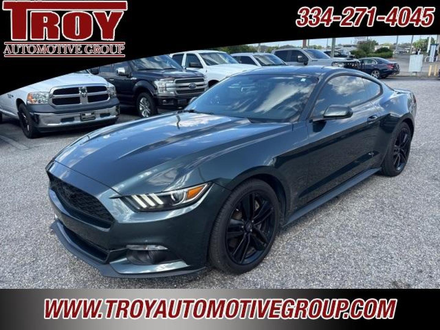 2016 Magnetic Metallic /Ebony Ford Mustang EcoBoost (1FA6P8TH2G5) with an EcoBoost 2.3L I4 GTDi DOHC Turbocharged VCT engine, located at 6812 Atlanta Hwy, Montgomery, AL, 36117, (334) 271-4045, 32.382118, -86.178673 - Recent Arrival!<br><br>Magnetic Metallic 2016 Ford Mustang EcoBoost RWD EcoBoost 2.3L I4 GTDi DOHC Turbocharged VCT 6-Speed<br><br>Financing Available---Top Value for Trades.<br><br><br>Awards:<br> * 2016 KBB.com 10 Coolest New Cars Under $25,000 * 2016 KBB.com Brand Image Awards - Photo#3