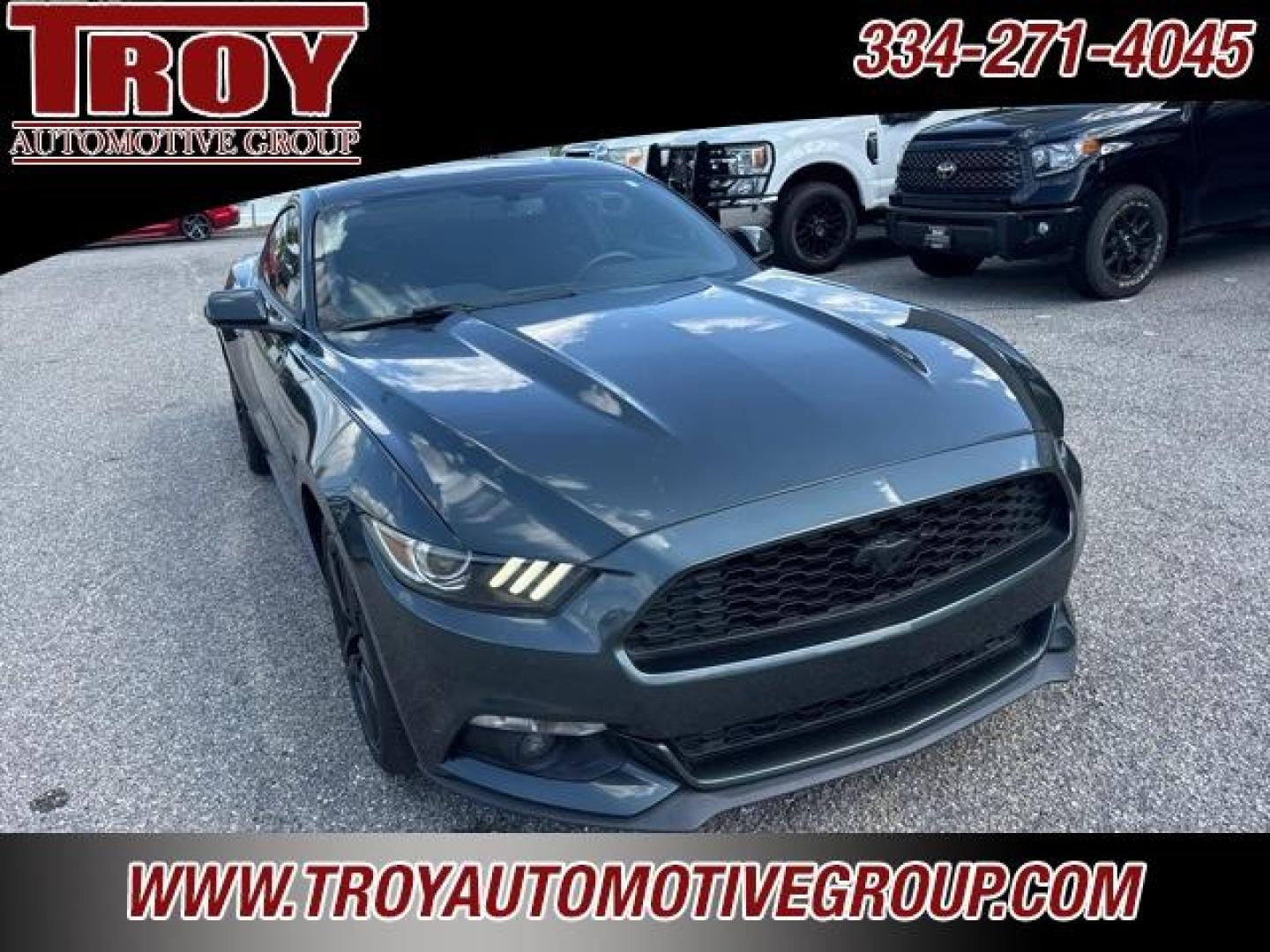 2016 Magnetic Metallic /Ebony Ford Mustang EcoBoost (1FA6P8TH2G5) with an EcoBoost 2.3L I4 GTDi DOHC Turbocharged VCT engine, located at 6812 Atlanta Hwy, Montgomery, AL, 36117, (334) 271-4045, 32.382118, -86.178673 - Recent Arrival!<br><br>Magnetic Metallic 2016 Ford Mustang EcoBoost RWD EcoBoost 2.3L I4 GTDi DOHC Turbocharged VCT 6-Speed<br><br>Financing Available---Top Value for Trades.<br><br><br>Awards:<br> * 2016 KBB.com 10 Coolest New Cars Under $25,000 * 2016 KBB.com Brand Image Awards - Photo#5