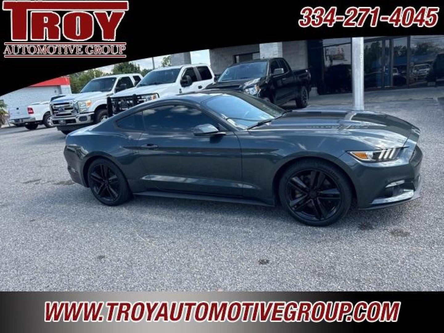 2016 Magnetic Metallic /Ebony Ford Mustang EcoBoost (1FA6P8TH2G5) with an EcoBoost 2.3L I4 GTDi DOHC Turbocharged VCT engine, located at 6812 Atlanta Hwy, Montgomery, AL, 36117, (334) 271-4045, 32.382118, -86.178673 - Recent Arrival!<br><br>Magnetic Metallic 2016 Ford Mustang EcoBoost RWD EcoBoost 2.3L I4 GTDi DOHC Turbocharged VCT 6-Speed<br><br>Financing Available---Top Value for Trades.<br><br><br>Awards:<br> * 2016 KBB.com 10 Coolest New Cars Under $25,000 * 2016 KBB.com Brand Image Awards - Photo#7