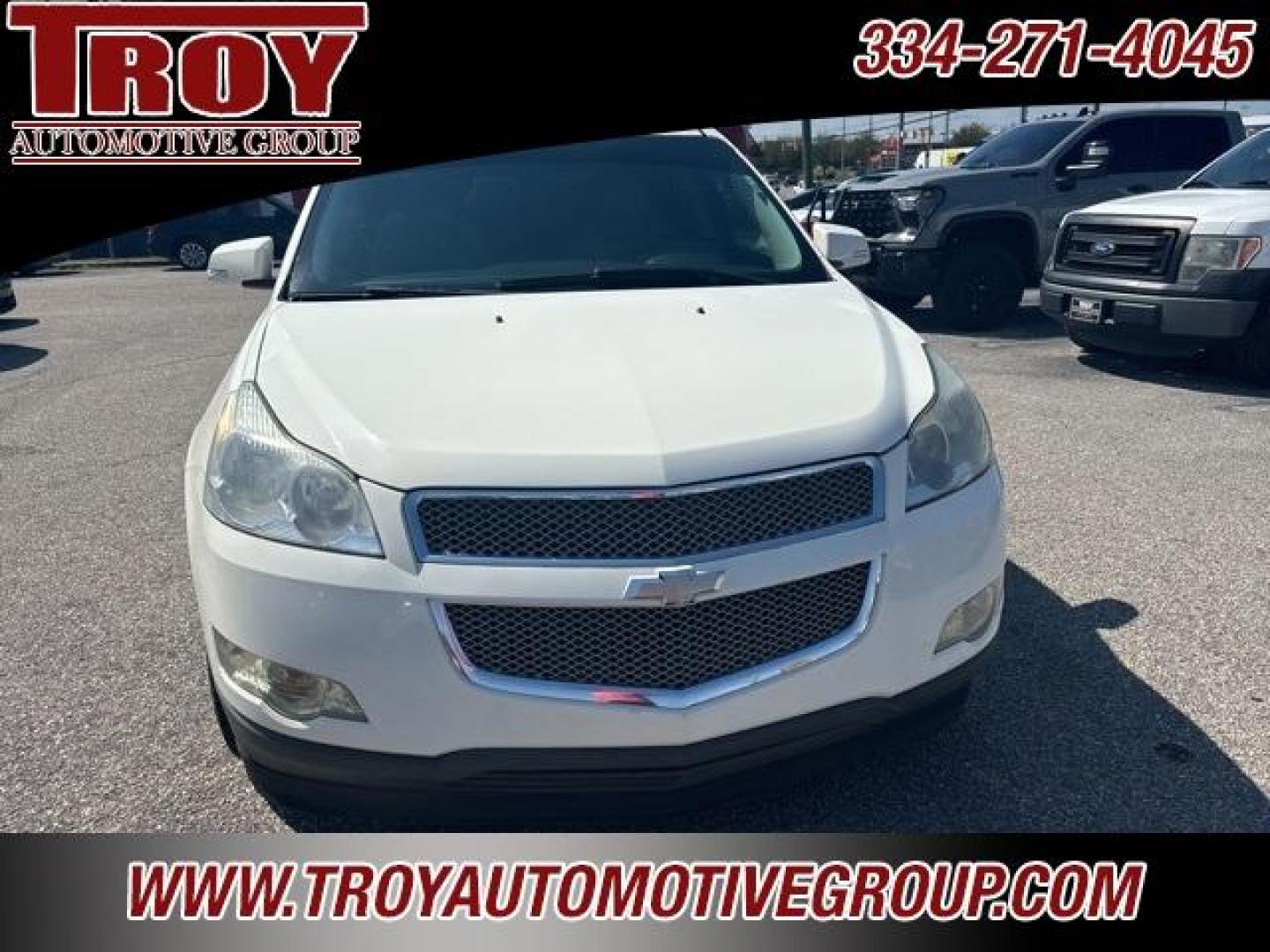 2012 White /Light Gray Chevrolet Traverse LTZ (1GNKVLED3CJ) with an 3.6L V6 SIDI engine, Automatic transmission, located at 6812 Atlanta Hwy, Montgomery, AL, 36117, (334) 271-4045, 32.382118, -86.178673 - Recent Arrival!<br><br>White Diamond Tricoat 2012 Chevrolet Traverse LTZ AWD 3.6L V6 SIDI 6-Speed Automatic Electronic with Overdrive<br><br>Financing Available---Top Value for Trades.<br><br><br>Awards:<br> * 2012 IIHS Top Safety Pick * 2012 KBB.com Best Resale Value Awards<br><br>Reviews:<br> - Photo#13