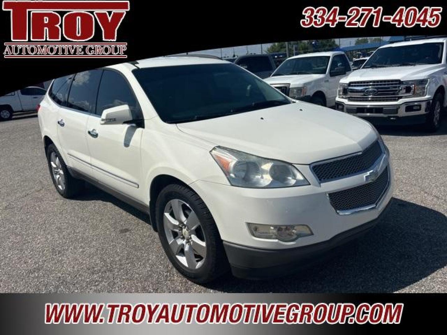 2012 White /Light Gray Chevrolet Traverse LTZ (1GNKVLED3CJ) with an 3.6L V6 SIDI engine, Automatic transmission, located at 6812 Atlanta Hwy, Montgomery, AL, 36117, (334) 271-4045, 32.382118, -86.178673 - Recent Arrival!<br><br>White Diamond Tricoat 2012 Chevrolet Traverse LTZ AWD 3.6L V6 SIDI 6-Speed Automatic Electronic with Overdrive<br><br>Financing Available---Top Value for Trades.<br><br><br>Awards:<br> * 2012 IIHS Top Safety Pick * 2012 KBB.com Best Resale Value Awards<br><br>Reviews:<br> - Photo#14