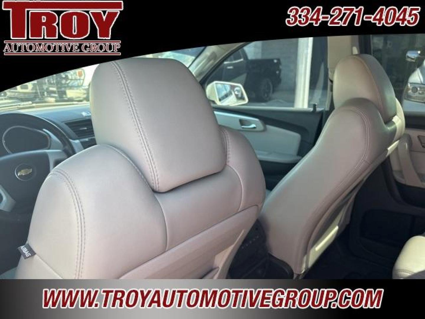 2012 White /Light Gray Chevrolet Traverse LTZ (1GNKVLED3CJ) with an 3.6L V6 SIDI engine, Automatic transmission, located at 6812 Atlanta Hwy, Montgomery, AL, 36117, (334) 271-4045, 32.382118, -86.178673 - Recent Arrival!<br><br>White Diamond Tricoat 2012 Chevrolet Traverse LTZ AWD 3.6L V6 SIDI 6-Speed Automatic Electronic with Overdrive<br><br>Financing Available---Top Value for Trades.<br><br><br>Awards:<br> * 2012 IIHS Top Safety Pick * 2012 KBB.com Best Resale Value Awards<br><br>Reviews:<br> - Photo#26