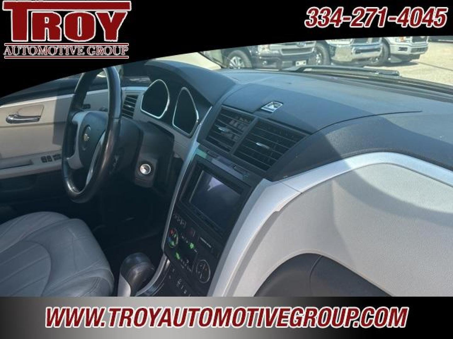 2012 White /Light Gray Chevrolet Traverse LTZ (1GNKVLED3CJ) with an 3.6L V6 SIDI engine, Automatic transmission, located at 6812 Atlanta Hwy, Montgomery, AL, 36117, (334) 271-4045, 32.382118, -86.178673 - Recent Arrival!<br><br>White Diamond Tricoat 2012 Chevrolet Traverse LTZ AWD 3.6L V6 SIDI 6-Speed Automatic Electronic with Overdrive<br><br>Financing Available---Top Value for Trades.<br><br><br>Awards:<br> * 2012 IIHS Top Safety Pick * 2012 KBB.com Best Resale Value Awards<br><br>Reviews:<br> - Photo#34