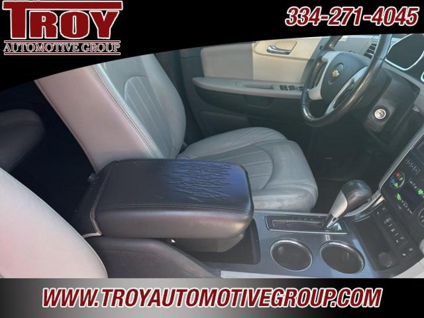 2012 White /Light Gray Chevrolet Traverse LTZ (1GNKVLED3CJ) with an 3.6L V6 SIDI engine, Automatic transmission, located at 6812 Atlanta Hwy, Montgomery, AL, 36117, (334) 271-4045, 32.382118, -86.178673 - Recent Arrival!<br><br>White Diamond Tricoat 2012 Chevrolet Traverse LTZ AWD 3.6L V6 SIDI 6-Speed Automatic Electronic with Overdrive<br><br>Financing Available---Top Value for Trades.<br><br><br>Awards:<br> * 2012 IIHS Top Safety Pick * 2012 KBB.com Best Resale Value Awards<br><br>Reviews:<br> - Photo#35