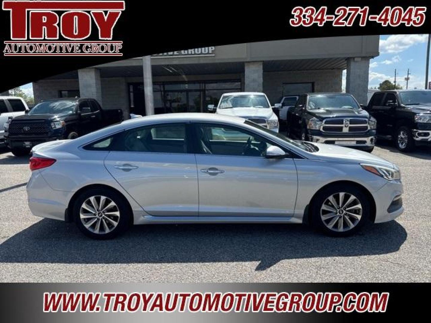 2015 Symphony Silver /Gray Hyundai Sonata Sport (5NPE34AF5FH) with an 2.4L 4-Cylinder DGI DOHC engine, Automatic transmission, located at 6812 Atlanta Hwy, Montgomery, AL, 36117, (334) 271-4045, 32.382118, -86.178673 - Recent Arrival!<br><br>Symphony Silver 2015 Hyundai Sonata Sport FWD 2.4L 4-Cylinder DGI DOHC 6-Speed Automatic with Shiftronic<br><br>Financing Available---Top Value for Trades.<br><br><br>Awards:<br> * 2015 KBB.com 10 Most Comfortable Cars Under $30,000 * 2015 KBB.com 10 Best Sedans Under $25,0 - Photo#11