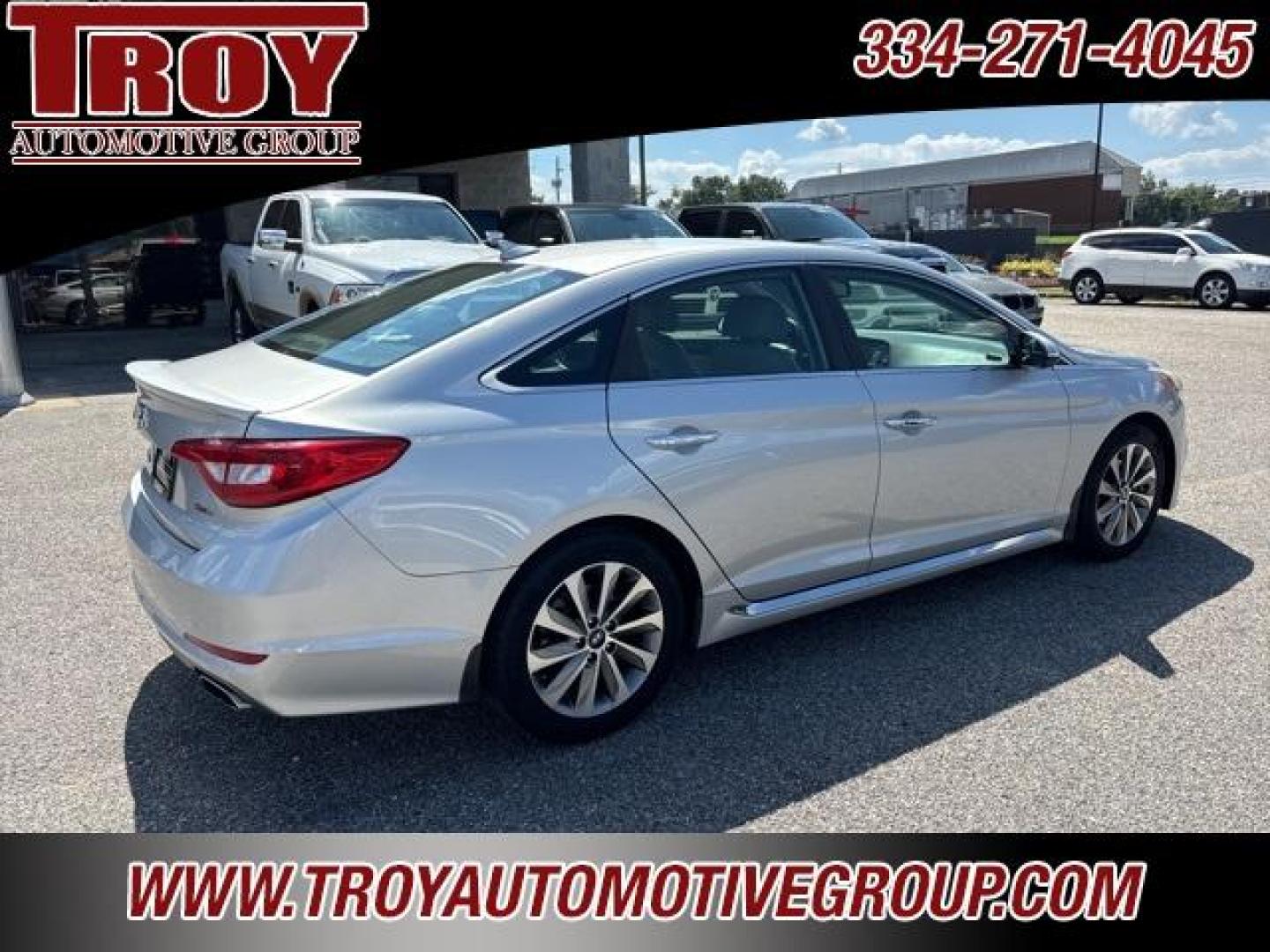 2015 Symphony Silver /Gray Hyundai Sonata Sport (5NPE34AF5FH) with an 2.4L 4-Cylinder DGI DOHC engine, Automatic transmission, located at 6812 Atlanta Hwy, Montgomery, AL, 36117, (334) 271-4045, 32.382118, -86.178673 - Recent Arrival!<br><br>Symphony Silver 2015 Hyundai Sonata Sport FWD 2.4L 4-Cylinder DGI DOHC 6-Speed Automatic with Shiftronic<br><br>Financing Available---Top Value for Trades.<br><br><br>Awards:<br> * 2015 KBB.com 10 Most Comfortable Cars Under $30,000 * 2015 KBB.com 10 Best Sedans Under $25,0 - Photo#12