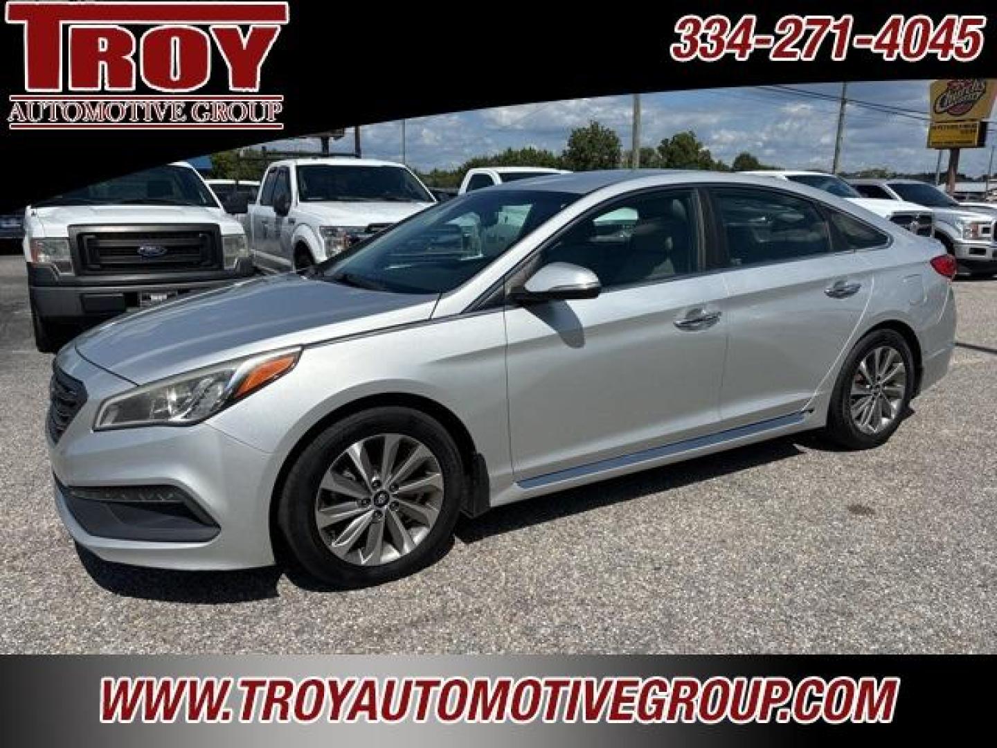 2015 Symphony Silver /Gray Hyundai Sonata Sport (5NPE34AF5FH) with an 2.4L 4-Cylinder DGI DOHC engine, Automatic transmission, located at 6812 Atlanta Hwy, Montgomery, AL, 36117, (334) 271-4045, 32.382118, -86.178673 - Recent Arrival!<br><br>Symphony Silver 2015 Hyundai Sonata Sport FWD 2.4L 4-Cylinder DGI DOHC 6-Speed Automatic with Shiftronic<br><br>Financing Available---Top Value for Trades.<br><br><br>Awards:<br> * 2015 KBB.com 10 Most Comfortable Cars Under $30,000 * 2015 KBB.com 10 Best Sedans Under $25,0 - Photo#4