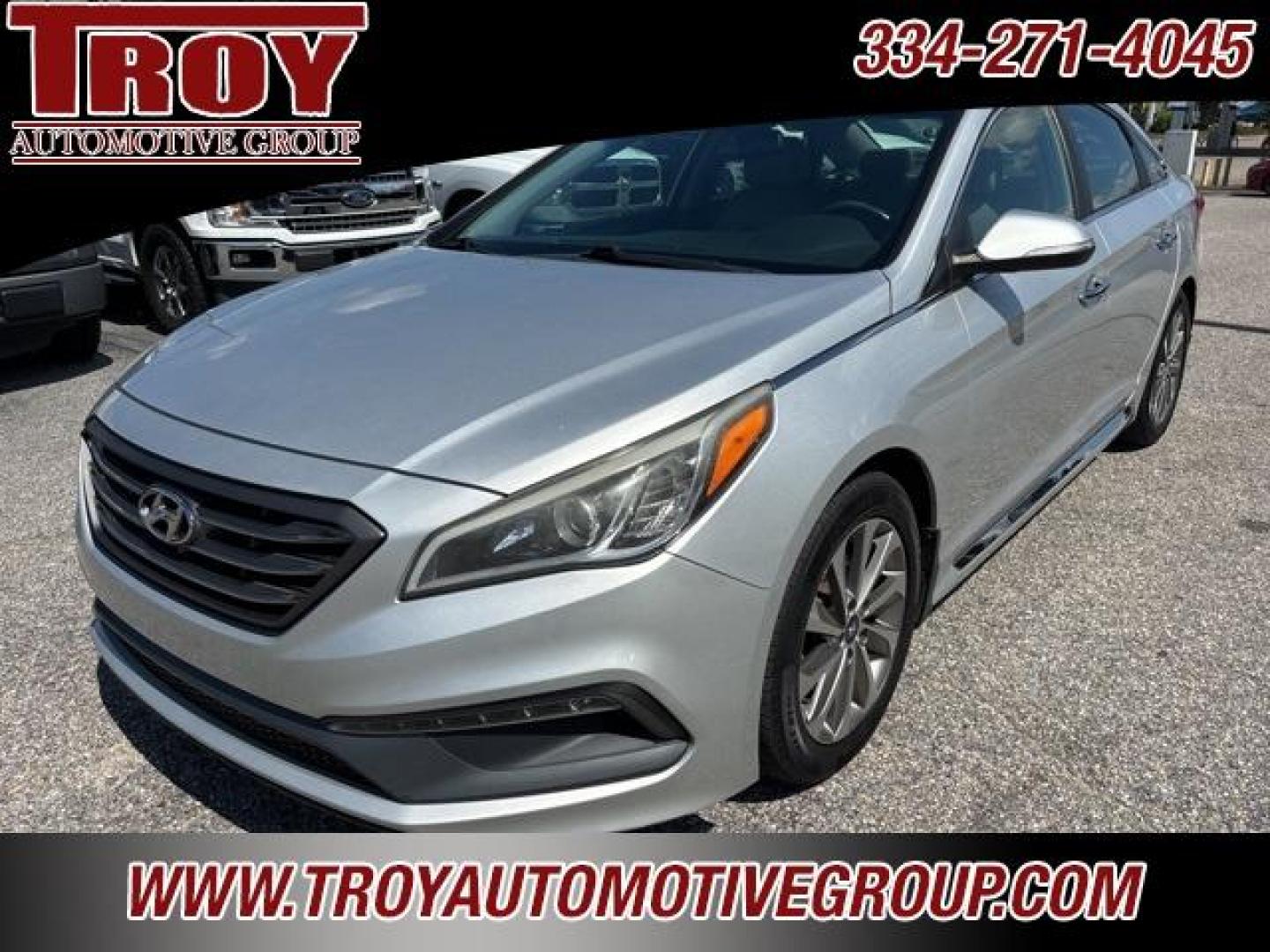 2015 Symphony Silver /Gray Hyundai Sonata Sport (5NPE34AF5FH) with an 2.4L 4-Cylinder DGI DOHC engine, Automatic transmission, located at 6812 Atlanta Hwy, Montgomery, AL, 36117, (334) 271-4045, 32.382118, -86.178673 - Recent Arrival!<br><br>Symphony Silver 2015 Hyundai Sonata Sport FWD 2.4L 4-Cylinder DGI DOHC 6-Speed Automatic with Shiftronic<br><br>Financing Available---Top Value for Trades.<br><br><br>Awards:<br> * 2015 KBB.com 10 Most Comfortable Cars Under $30,000 * 2015 KBB.com 10 Best Sedans Under $25,0 - Photo#5