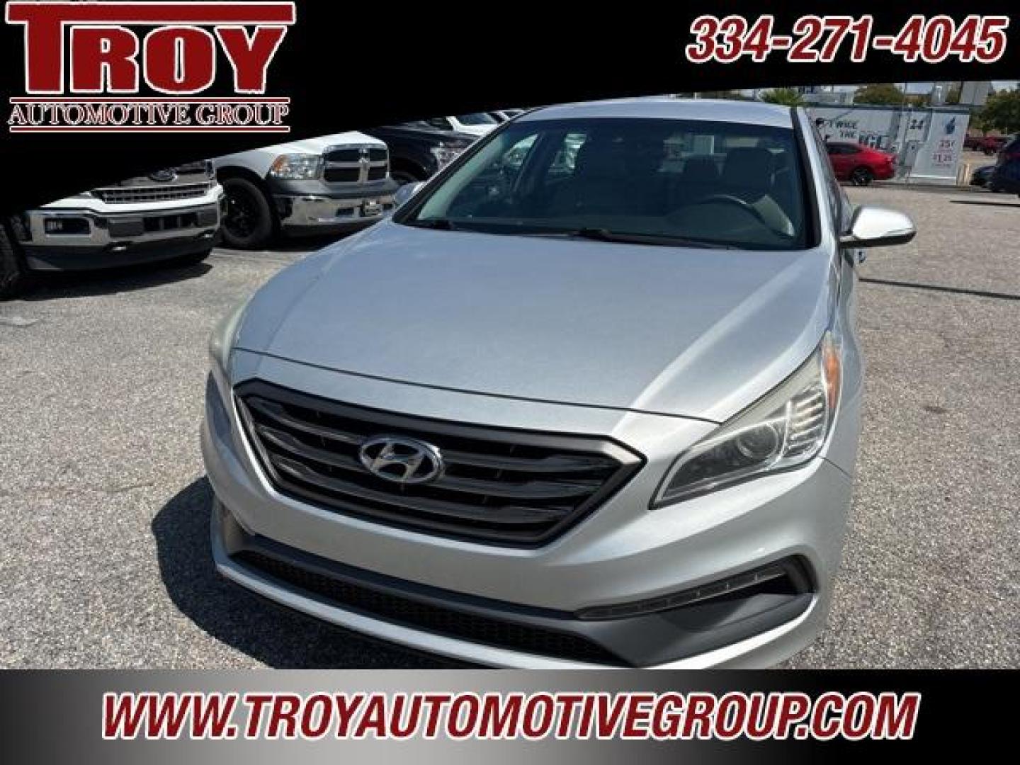 2015 Symphony Silver /Gray Hyundai Sonata Sport (5NPE34AF5FH) with an 2.4L 4-Cylinder DGI DOHC engine, Automatic transmission, located at 6812 Atlanta Hwy, Montgomery, AL, 36117, (334) 271-4045, 32.382118, -86.178673 - Recent Arrival!<br><br>Symphony Silver 2015 Hyundai Sonata Sport FWD 2.4L 4-Cylinder DGI DOHC 6-Speed Automatic with Shiftronic<br><br>Financing Available---Top Value for Trades.<br><br><br>Awards:<br> * 2015 KBB.com 10 Most Comfortable Cars Under $30,000 * 2015 KBB.com 10 Best Sedans Under $25,0 - Photo#6