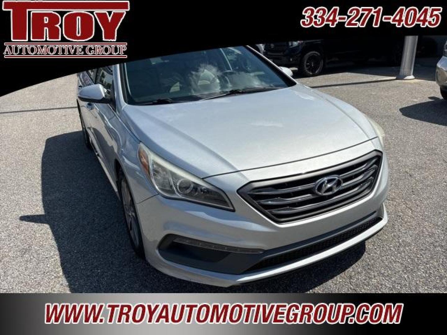 2015 Symphony Silver /Gray Hyundai Sonata Sport (5NPE34AF5FH) with an 2.4L 4-Cylinder DGI DOHC engine, Automatic transmission, located at 6812 Atlanta Hwy, Montgomery, AL, 36117, (334) 271-4045, 32.382118, -86.178673 - Recent Arrival!<br><br>Symphony Silver 2015 Hyundai Sonata Sport FWD 2.4L 4-Cylinder DGI DOHC 6-Speed Automatic with Shiftronic<br><br>Financing Available---Top Value for Trades.<br><br><br>Awards:<br> * 2015 KBB.com 10 Most Comfortable Cars Under $30,000 * 2015 KBB.com 10 Best Sedans Under $25,0 - Photo#8