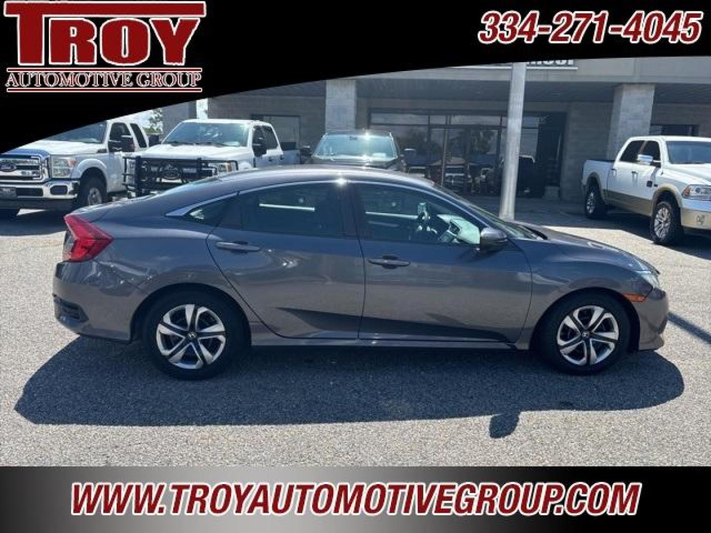 2016 Modern Steel Metallic /Black Honda Civic LX (2HGFC2F53GH) with an 2.0L I4 DOHC 16V i-VTEC engine, CVT transmission, located at 6812 Atlanta Hwy, Montgomery, AL, 36117, (334) 271-4045, 32.382118, -86.178673 - 1-Owner!! - Photo#10