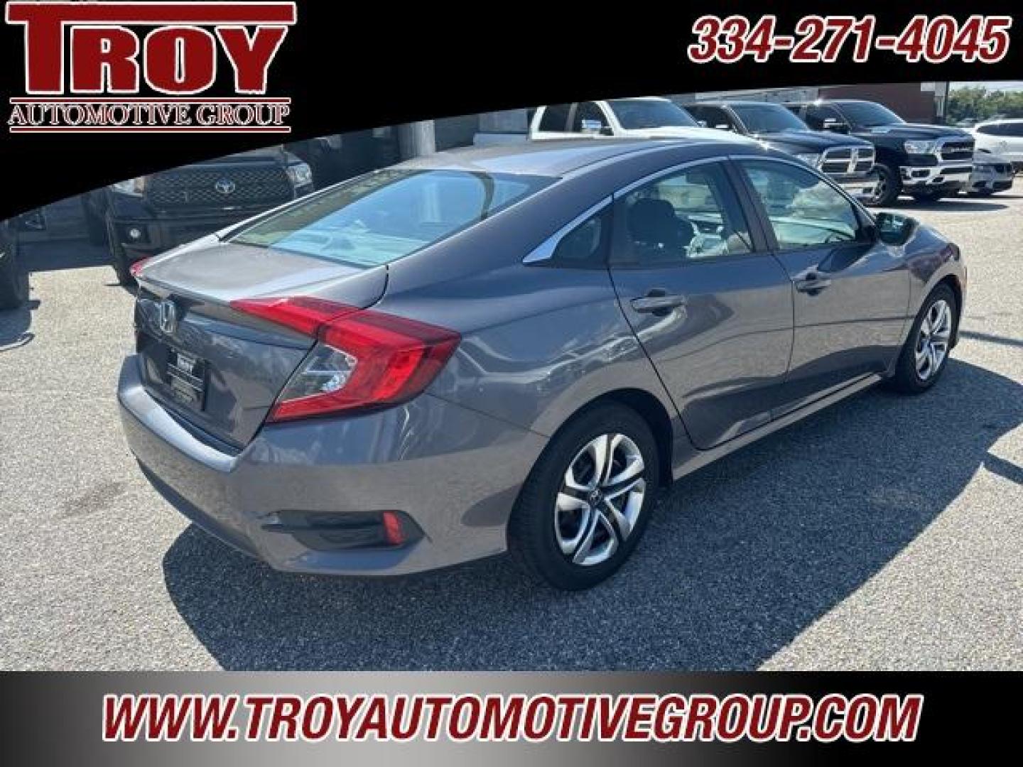 2016 Modern Steel Metallic /Black Honda Civic LX (2HGFC2F53GH) with an 2.0L I4 DOHC 16V i-VTEC engine, CVT transmission, located at 6812 Atlanta Hwy, Montgomery, AL, 36117, (334) 271-4045, 32.382118, -86.178673 - 1-Owner!! - Photo#11