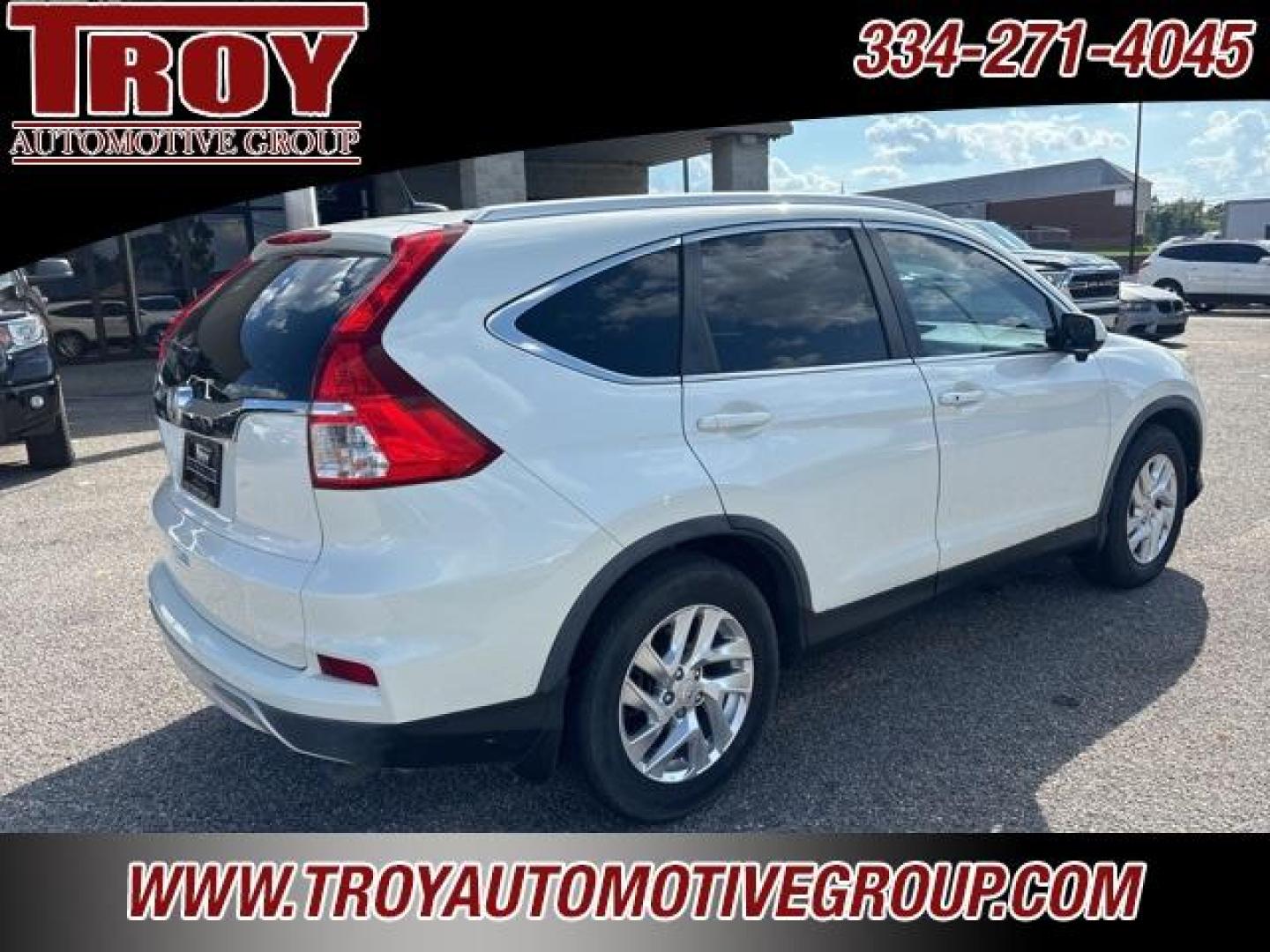 2015 White Diamond Pearl /Black Honda CR-V EX-L (5J6RM3H76FL) with an 2.4L I4 DOHC 16V i-VTEC engine, CVT transmission, located at 6812 Atlanta Hwy, Montgomery, AL, 36117, (334) 271-4045, 32.382118, -86.178673 - Photo#12