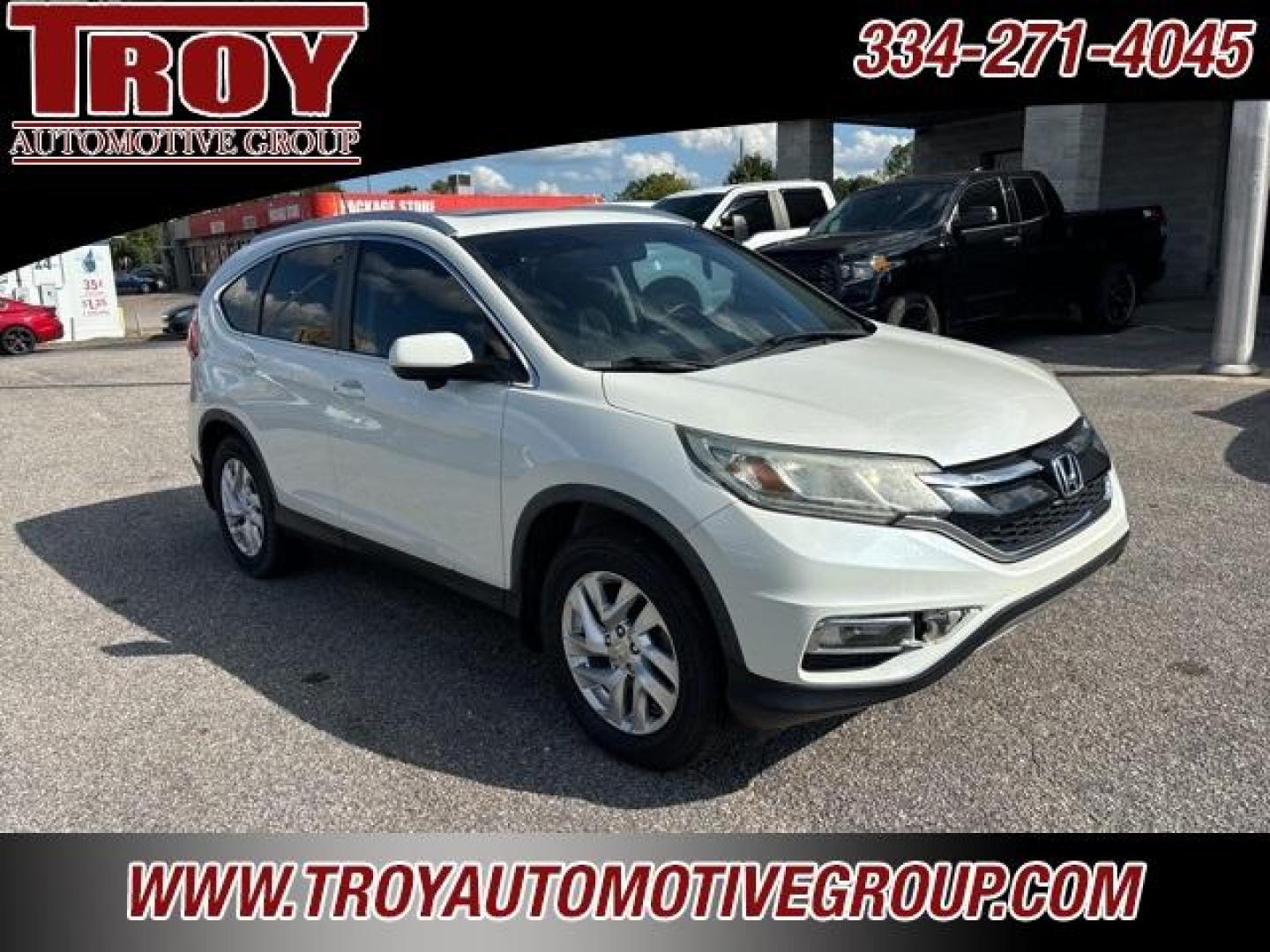 2015 White Diamond Pearl /Black Honda CR-V EX-L (5J6RM3H76FL) with an 2.4L I4 DOHC 16V i-VTEC engine, CVT transmission, located at 6812 Atlanta Hwy, Montgomery, AL, 36117, (334) 271-4045, 32.382118, -86.178673 - Photo#15