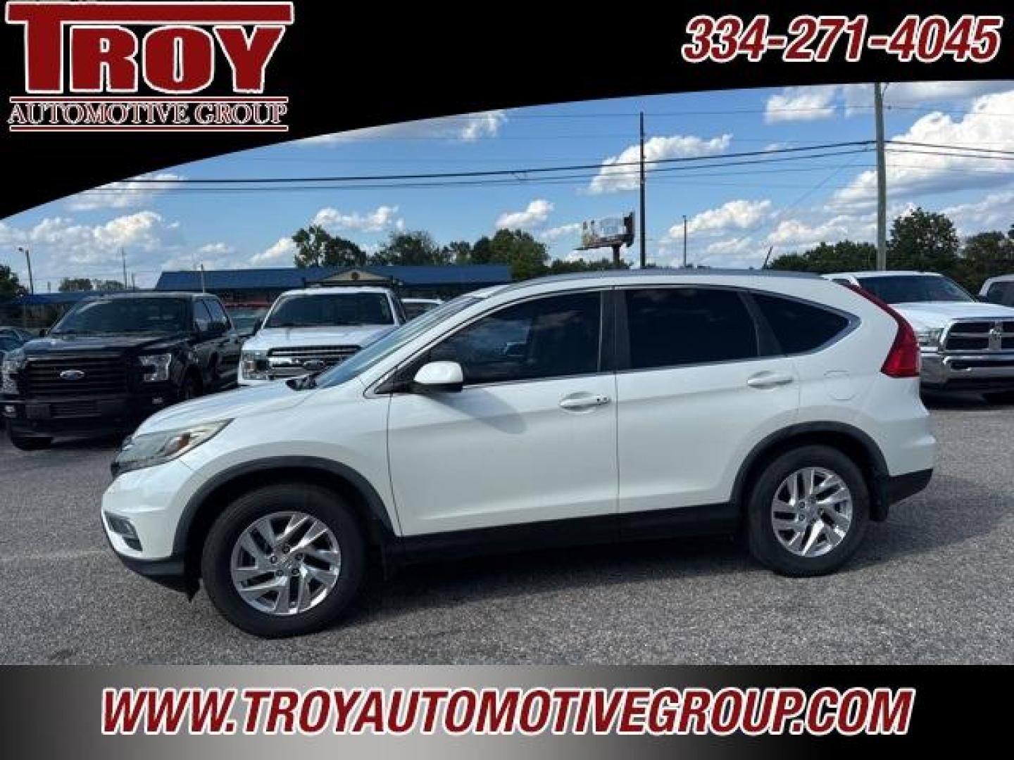 2015 White Diamond Pearl /Black Honda CR-V EX-L (5J6RM3H76FL) with an 2.4L I4 DOHC 16V i-VTEC engine, CVT transmission, located at 6812 Atlanta Hwy, Montgomery, AL, 36117, (334) 271-4045, 32.382118, -86.178673 - Photo#2