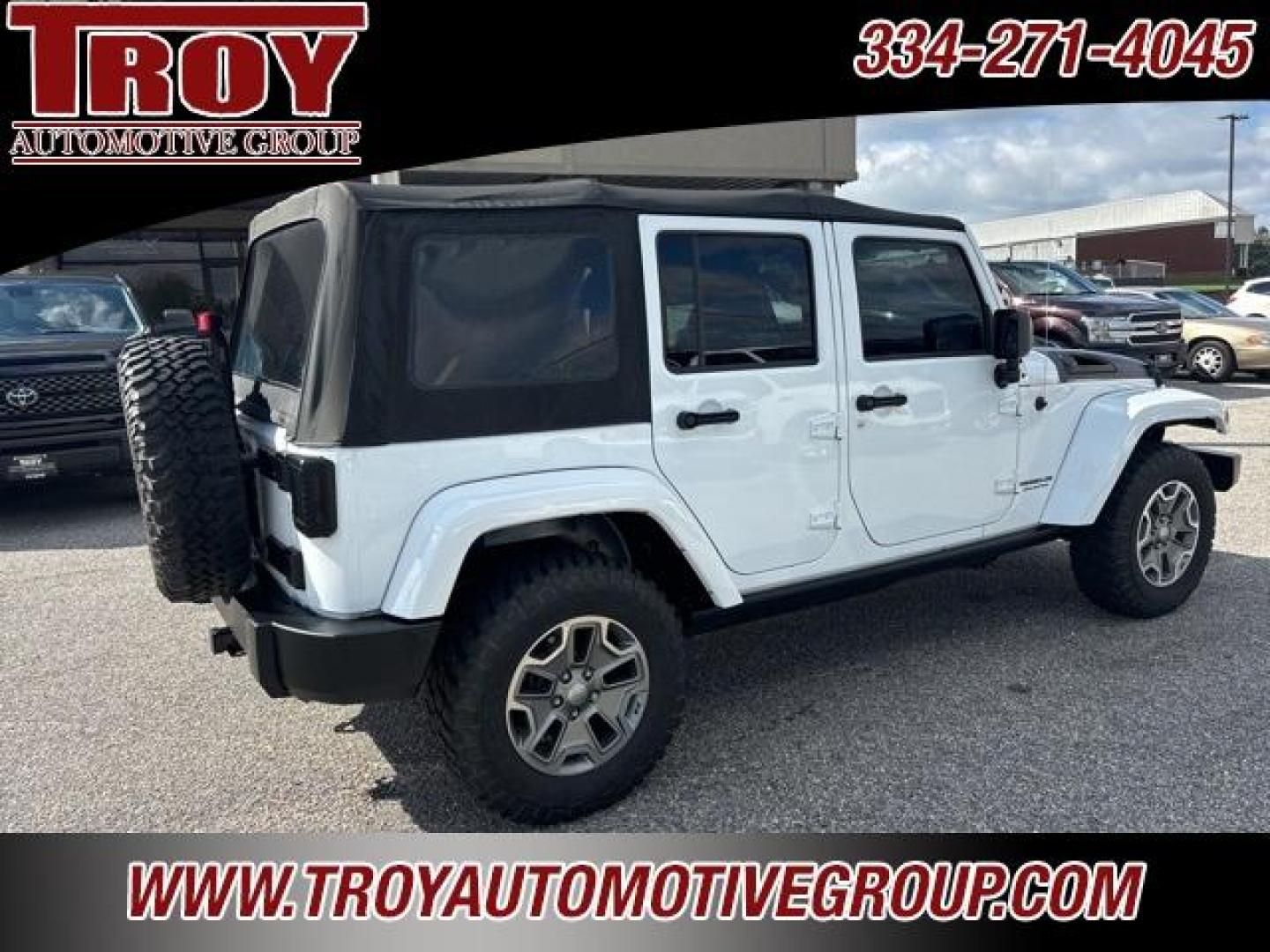 2017 Bright White Clearcoat /Dark Olive/Black Jeep Wrangler Unlimited Rubicon (1C4HJWFG5HL) with an 3.6L V6 24V VVT engine, Automatic transmission, located at 6812 Atlanta Hwy, Montgomery, AL, 36117, (334) 271-4045, 32.382118, -86.178673 - Photo#9