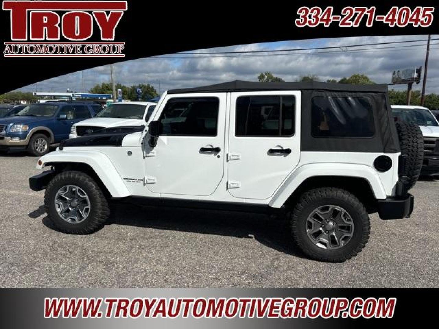 2017 Bright White Clearcoat /Dark Olive/Black Jeep Wrangler Unlimited Rubicon (1C4HJWFG5HL) with an 3.6L V6 24V VVT engine, Automatic transmission, located at 6812 Atlanta Hwy, Montgomery, AL, 36117, (334) 271-4045, 32.382118, -86.178673 - Photo#14