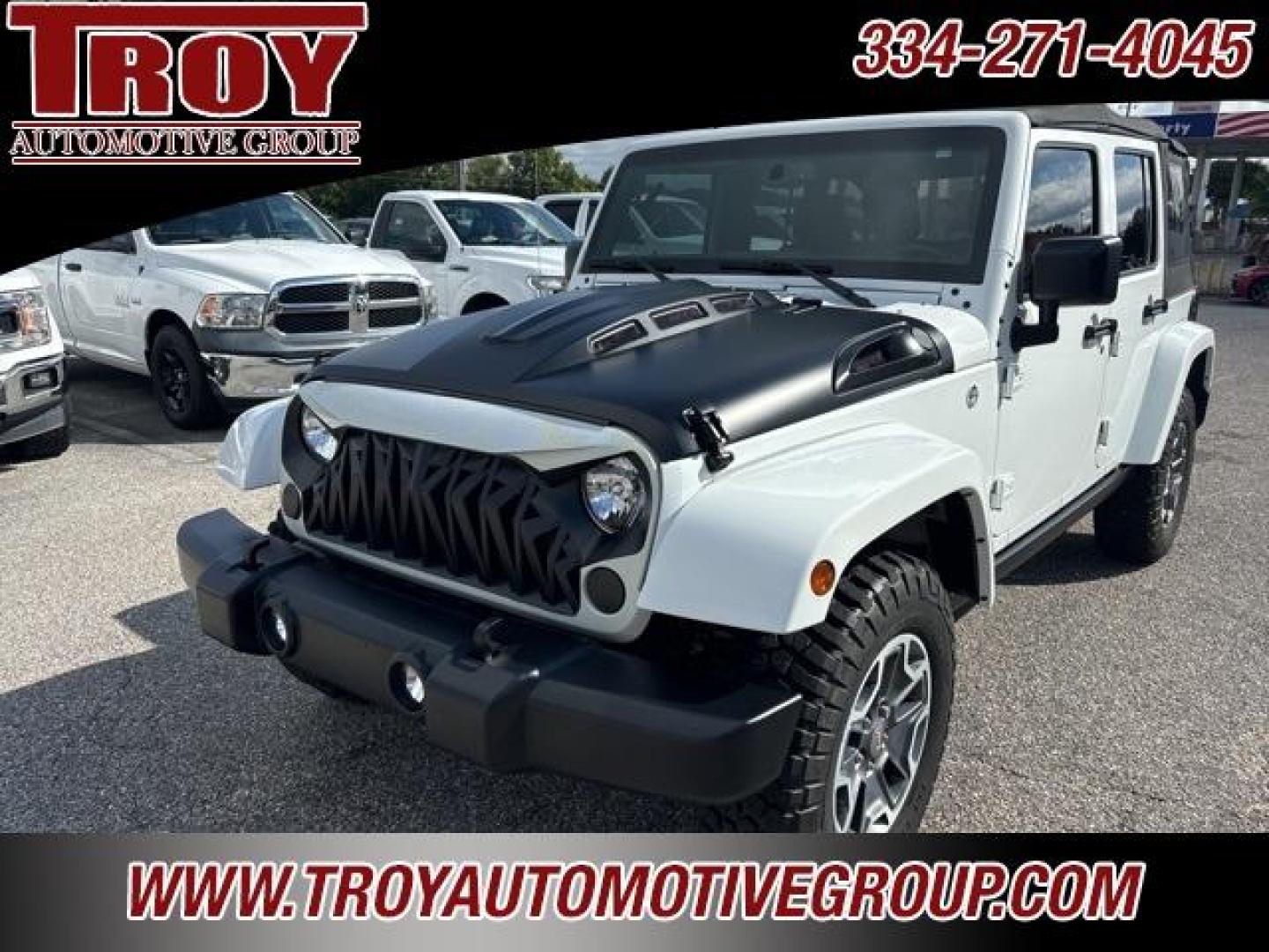 2017 Bright White Clearcoat /Dark Olive/Black Jeep Wrangler Unlimited Rubicon (1C4HJWFG5HL) with an 3.6L V6 24V VVT engine, Automatic transmission, located at 6812 Atlanta Hwy, Montgomery, AL, 36117, (334) 271-4045, 32.382118, -86.178673 - Only 59k!!<br>Saddle Leather Interior!!<br>Heated Seats!!<br>Tow Package!!<br>Alpine Premium Sound!!<br> - Photo#3