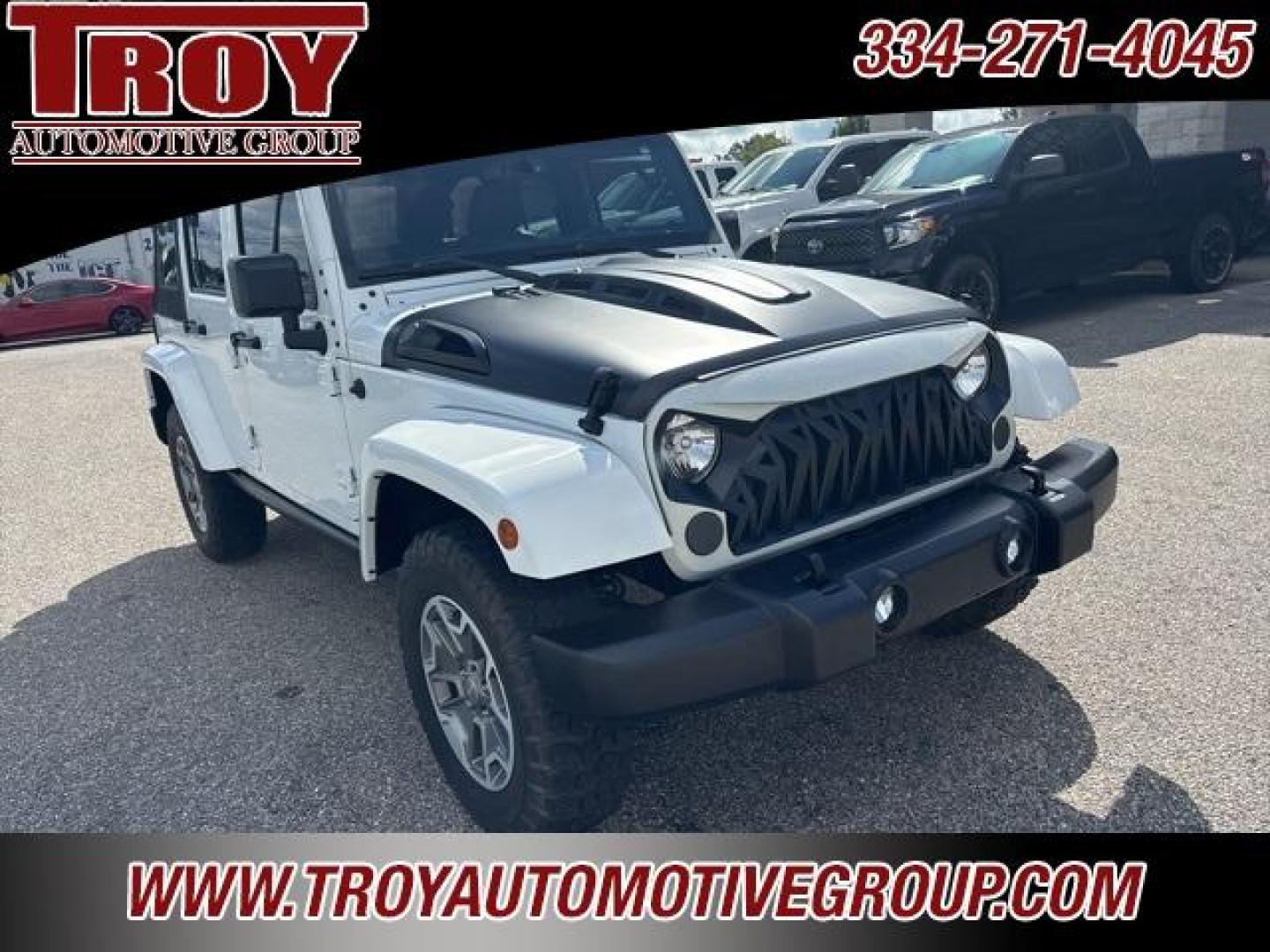 2017 Bright White Clearcoat /Dark Olive/Black Jeep Wrangler Unlimited Rubicon (1C4HJWFG5HL) with an 3.6L V6 24V VVT engine, Automatic transmission, located at 6812 Atlanta Hwy, Montgomery, AL, 36117, (334) 271-4045, 32.382118, -86.178673 - Photo#5