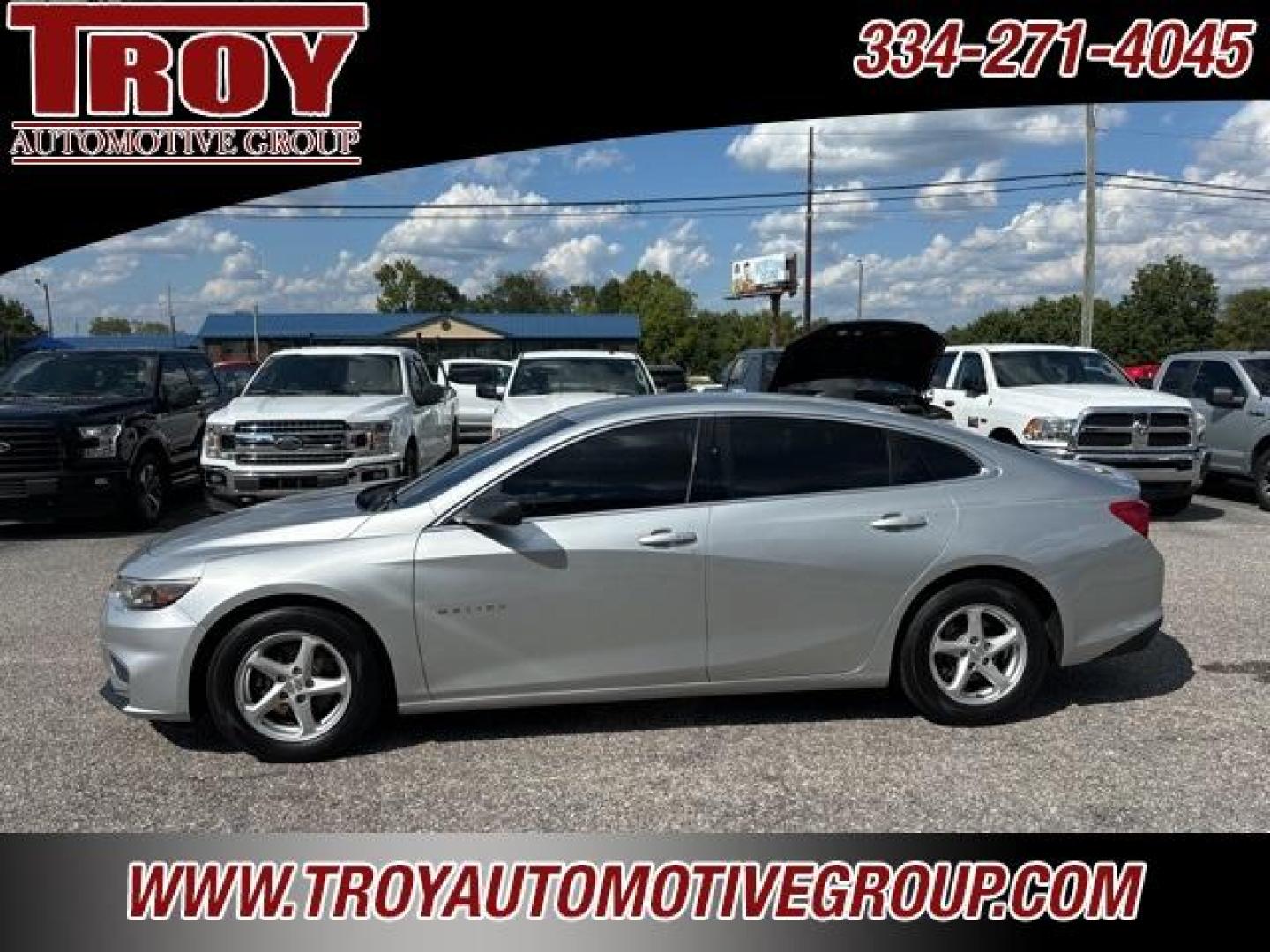 2017 Silver Ice Metallic /Jet Black Chevrolet Malibu LS (1G1ZB5ST8HF) with an 1.5L DOHC engine, Automatic transmission, located at 6812 Atlanta Hwy, Montgomery, AL, 36117, (334) 271-4045, 32.382118, -86.178673 - Photo#0