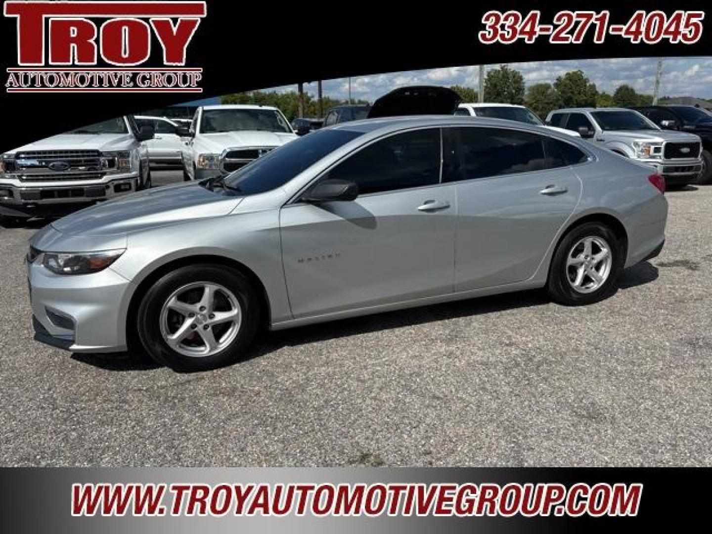 2017 Silver Ice Metallic /Jet Black Chevrolet Malibu LS (1G1ZB5ST8HF) with an 1.5L DOHC engine, Automatic transmission, located at 6812 Atlanta Hwy, Montgomery, AL, 36117, (334) 271-4045, 32.382118, -86.178673 - Photo#2