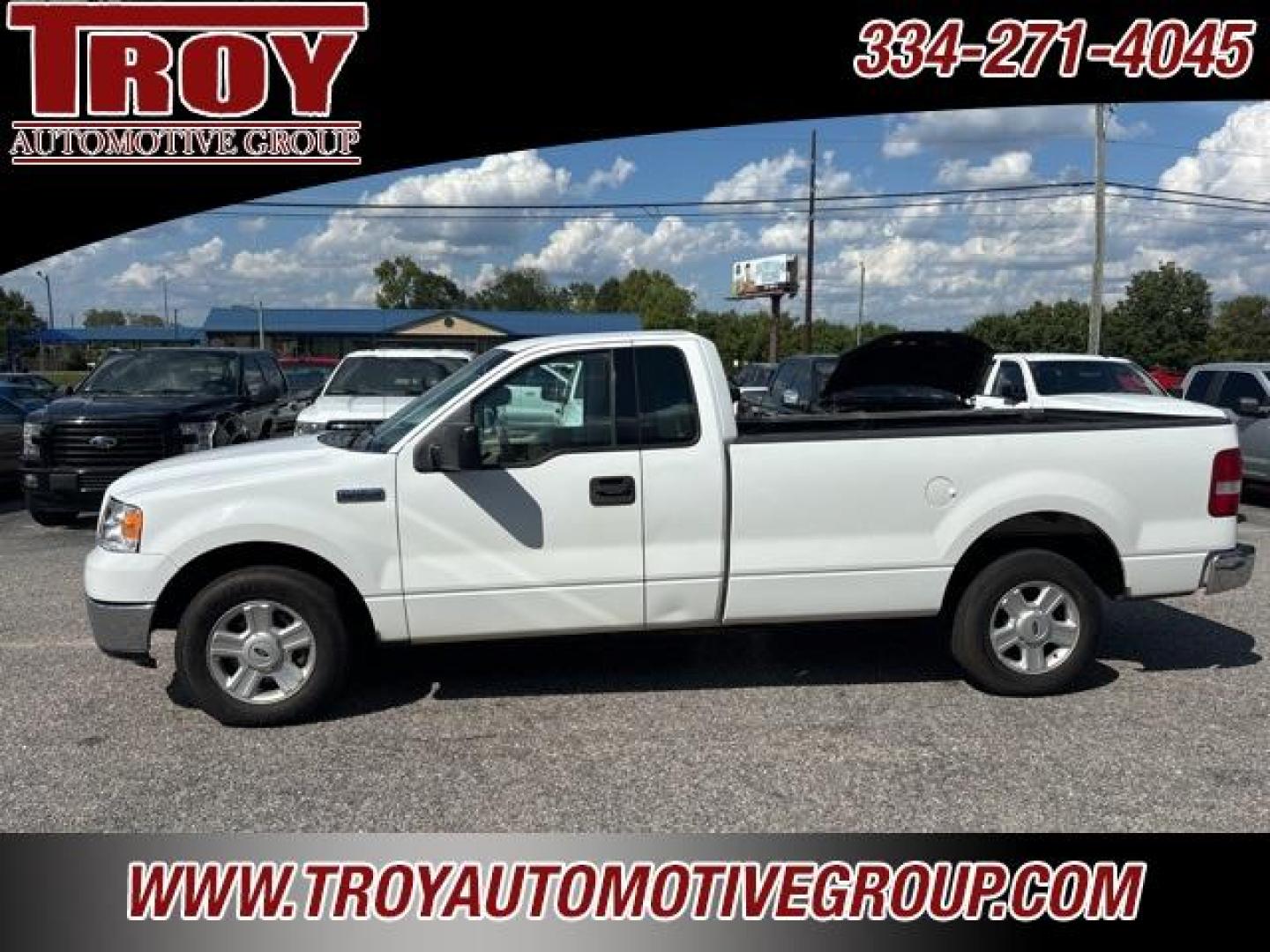 2004 Oxford White Clearcoat /Medium Parchment Ford F-150 XLT (1FTRF12W84N) with an 4.6L V8 EFI engine, Automatic transmission, located at 6812 Atlanta Hwy, Montgomery, AL, 36117, (334) 271-4045, 32.382118, -86.178673 - Alloy Wheels !!<br>Tow Package!!<br>Power Windows and Locks!! - Photo#0