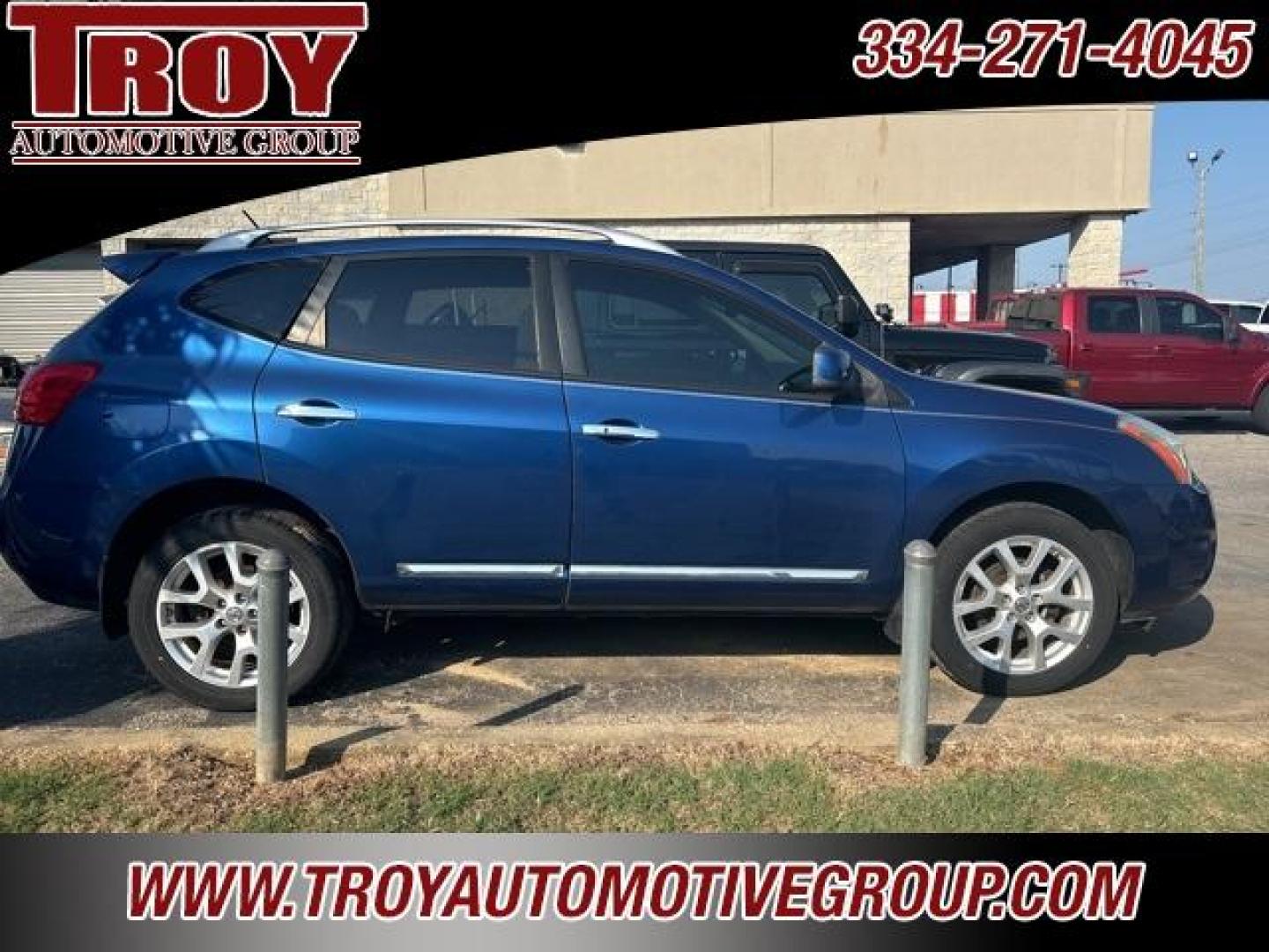 2011 Indigo Blue /Gray Nissan Rogue SV (JN8AS5MT7BW) with an 2.5L I4 DOHC 16V engine, CVT transmission, located at 6812 Atlanta Hwy, Montgomery, AL, 36117, (334) 271-4045, 32.382118, -86.178673 - Heated Leather Seats!!<br>Power Sunroof!!<br>Navigation!!<br>Paint faded on hood roof and hatch - Photo#0