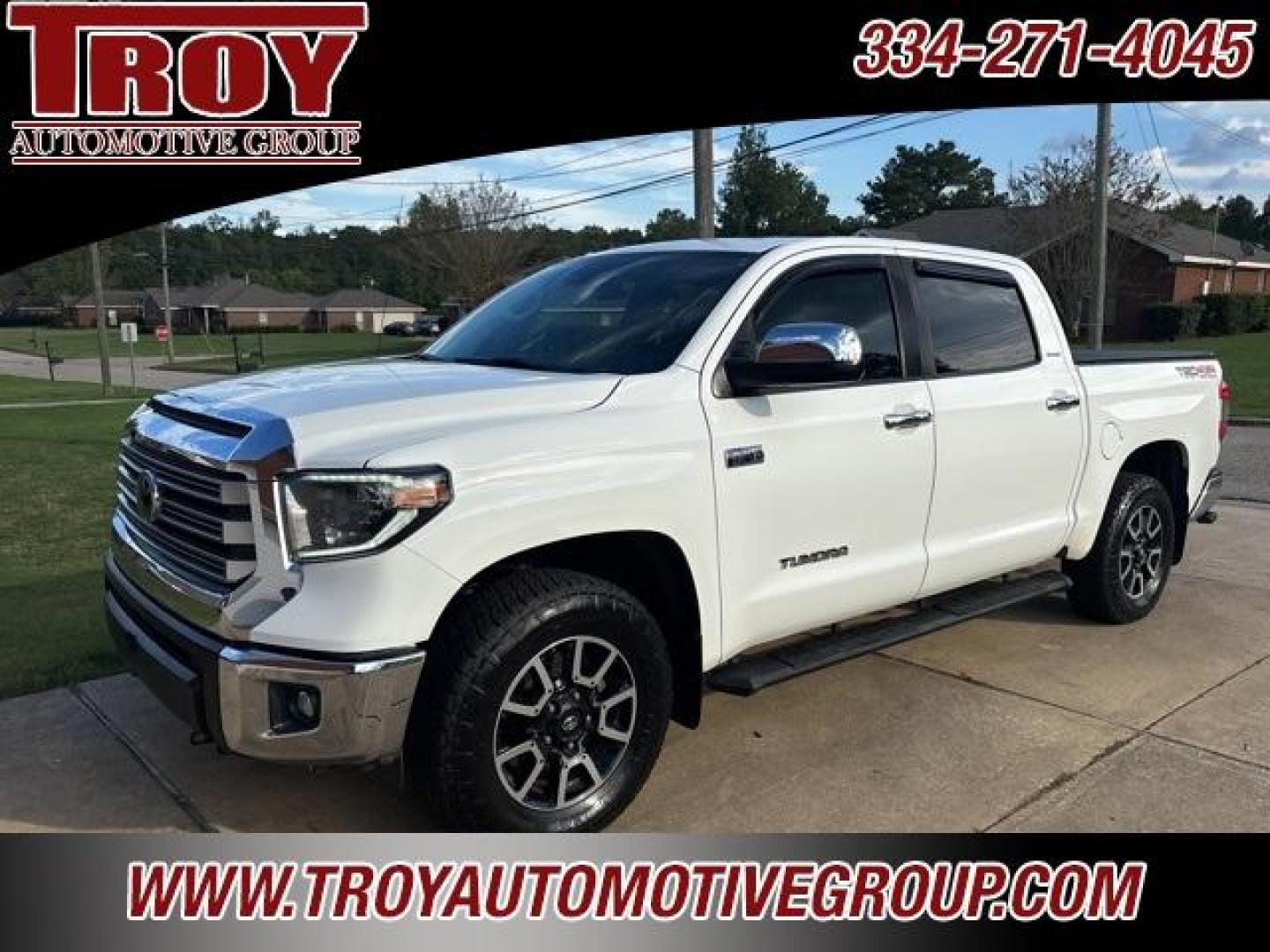 2019 Super White /Graphite Toyota Tundra Limited (5TFHY5F15KX) with an i-Force 5.7L V8 DOHC 32V LEV engine, Automatic transmission, located at 6812 Atlanta Hwy, Montgomery, AL, 36117, (334) 271-4045, 32.382118, -86.178673 - Photo#2