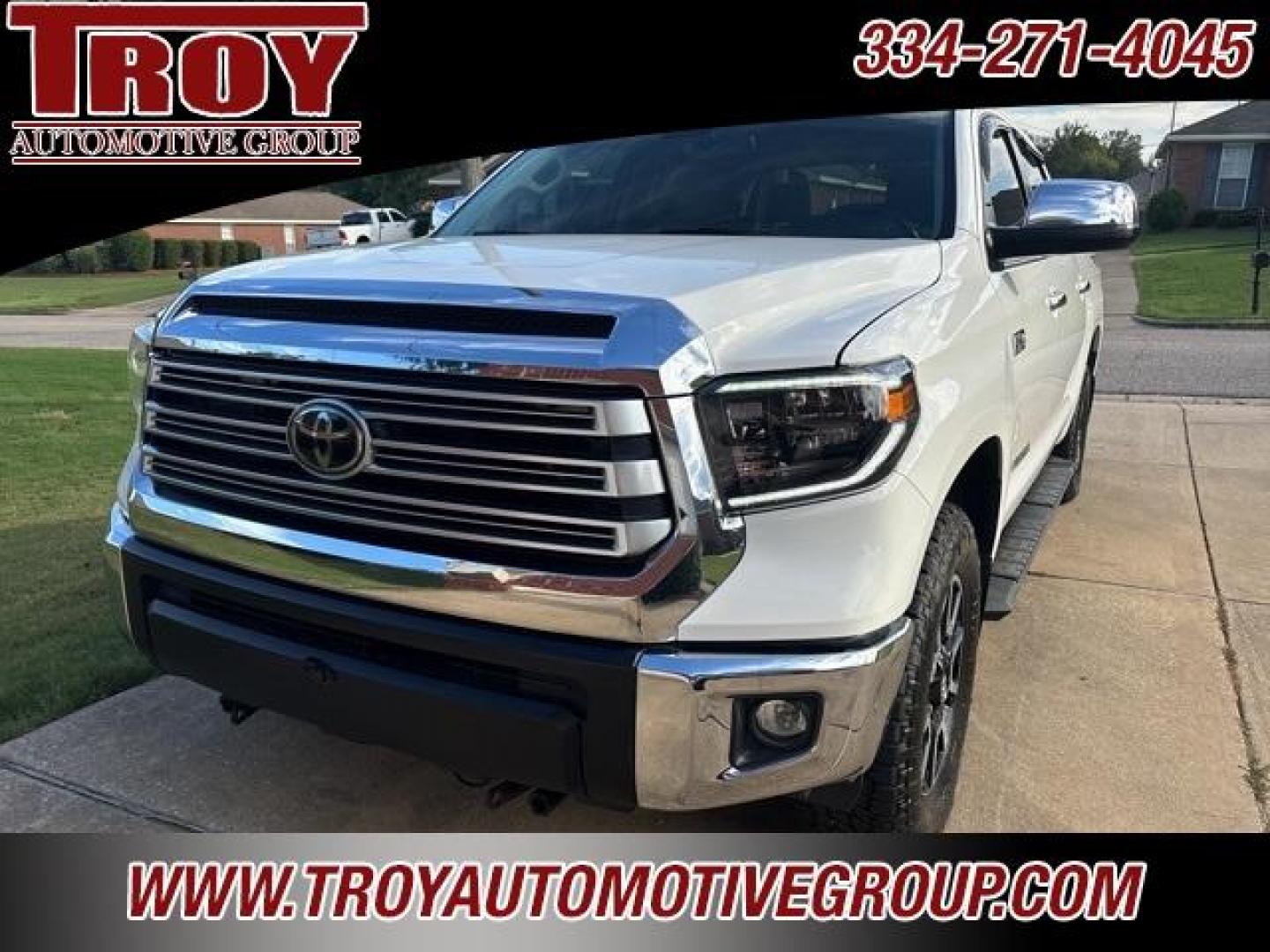 2019 Super White /Graphite Toyota Tundra Limited (5TFHY5F15KX) with an i-Force 5.7L V8 DOHC 32V LEV engine, Automatic transmission, located at 6812 Atlanta Hwy, Montgomery, AL, 36117, (334) 271-4045, 32.382118, -86.178673 - Photo#3