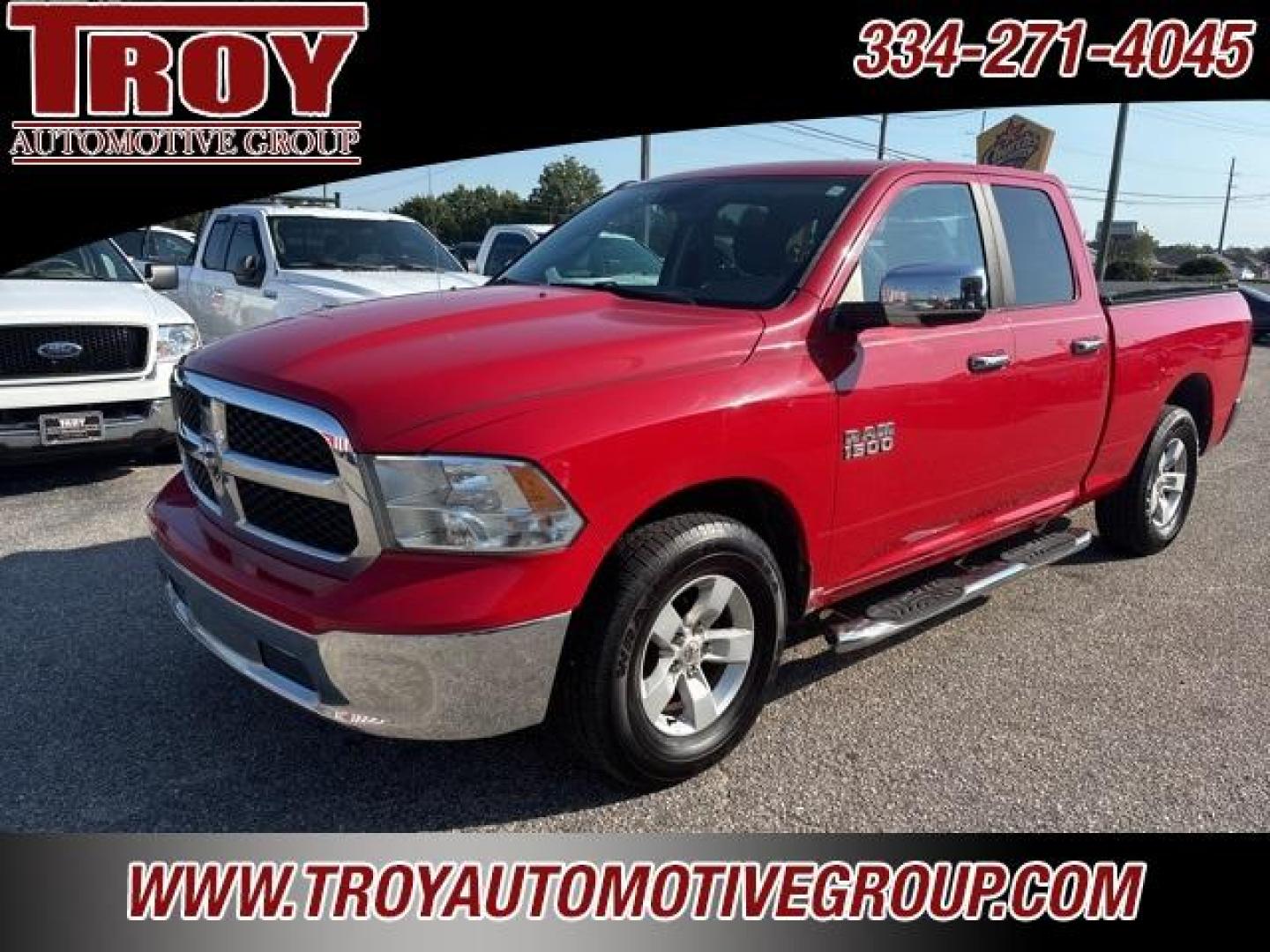 2013 Flame Red Clearcoat /Diesel Gray/Black Ram 1500 SLT (1C6RR6GP5DS) with an 4.7L V8 FFV engine, Automatic transmission, located at 6812 Atlanta Hwy, Montgomery, AL, 36117, (334) 271-4045, 32.382118, -86.178673 - Alloys!!<br>Tow Package!!<br>Chrome Step Bars!!<br>Bedcover!!<br>2-Keys!! - Photo#2