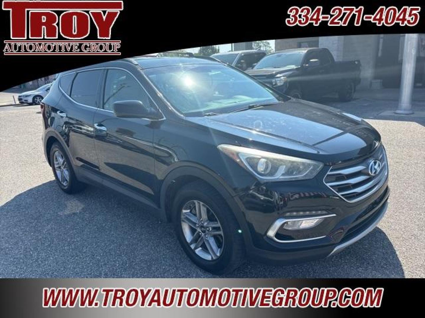 2017 Twilight Black /Gray Hyundai Santa Fe Sport 2.4 Base (5XYZU3LB5HG) with an 2.4L I4 DGI DOHC 16V engine, Automatic transmission, located at 6812 Atlanta Hwy, Montgomery, AL, 36117, (334) 271-4045, 32.382118, -86.178673 - Photo#9