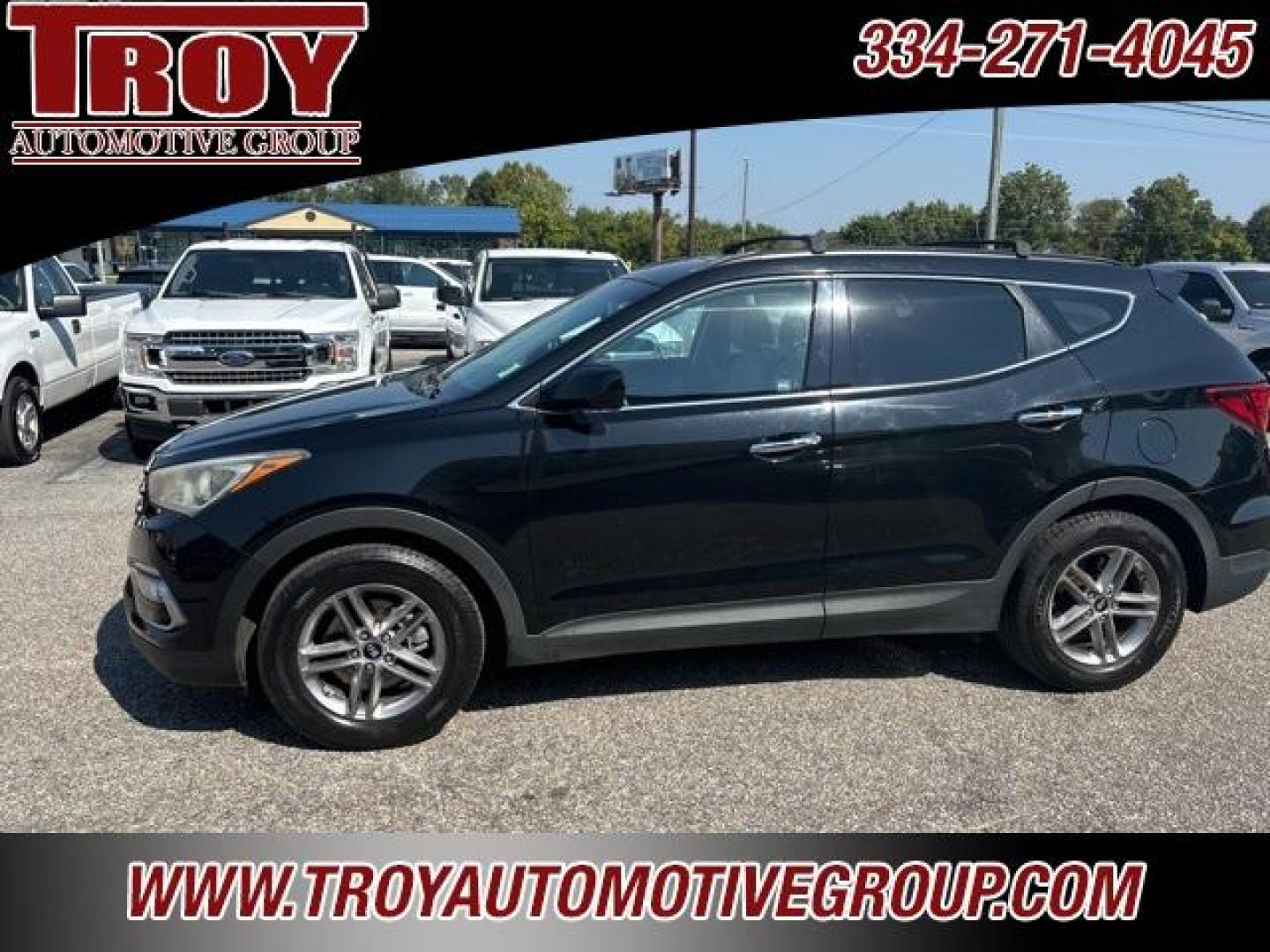 2017 Twilight Black /Gray Hyundai Santa Fe Sport 2.4 Base (5XYZU3LB5HG) with an 2.4L I4 DGI DOHC 16V engine, Automatic transmission, located at 6812 Atlanta Hwy, Montgomery, AL, 36117, (334) 271-4045, 32.382118, -86.178673 - Photo#3