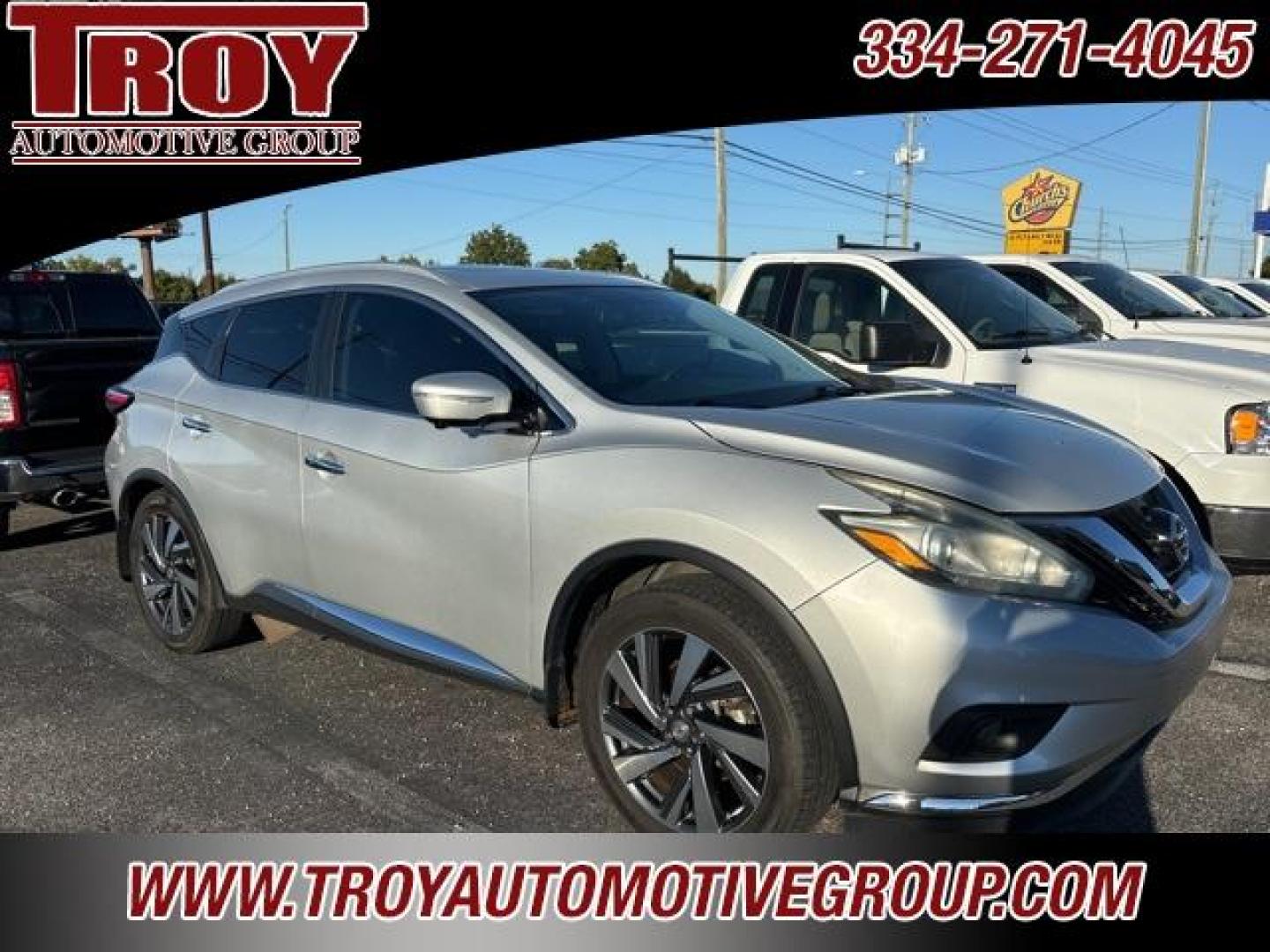 2015 Brilliant Silver Metallic /Black Nissan Murano Platinum (5N1AZ2MG9FN) with an 3.5L V6 DOHC engine, CVT transmission, located at 6812 Atlanta Hwy, Montgomery, AL, 36117, (334) 271-4045, 32.382118, -86.178673 - Navigation!!<br>Heated/Cooled Seats!!<br>2-Master Keys!! - Photo#3