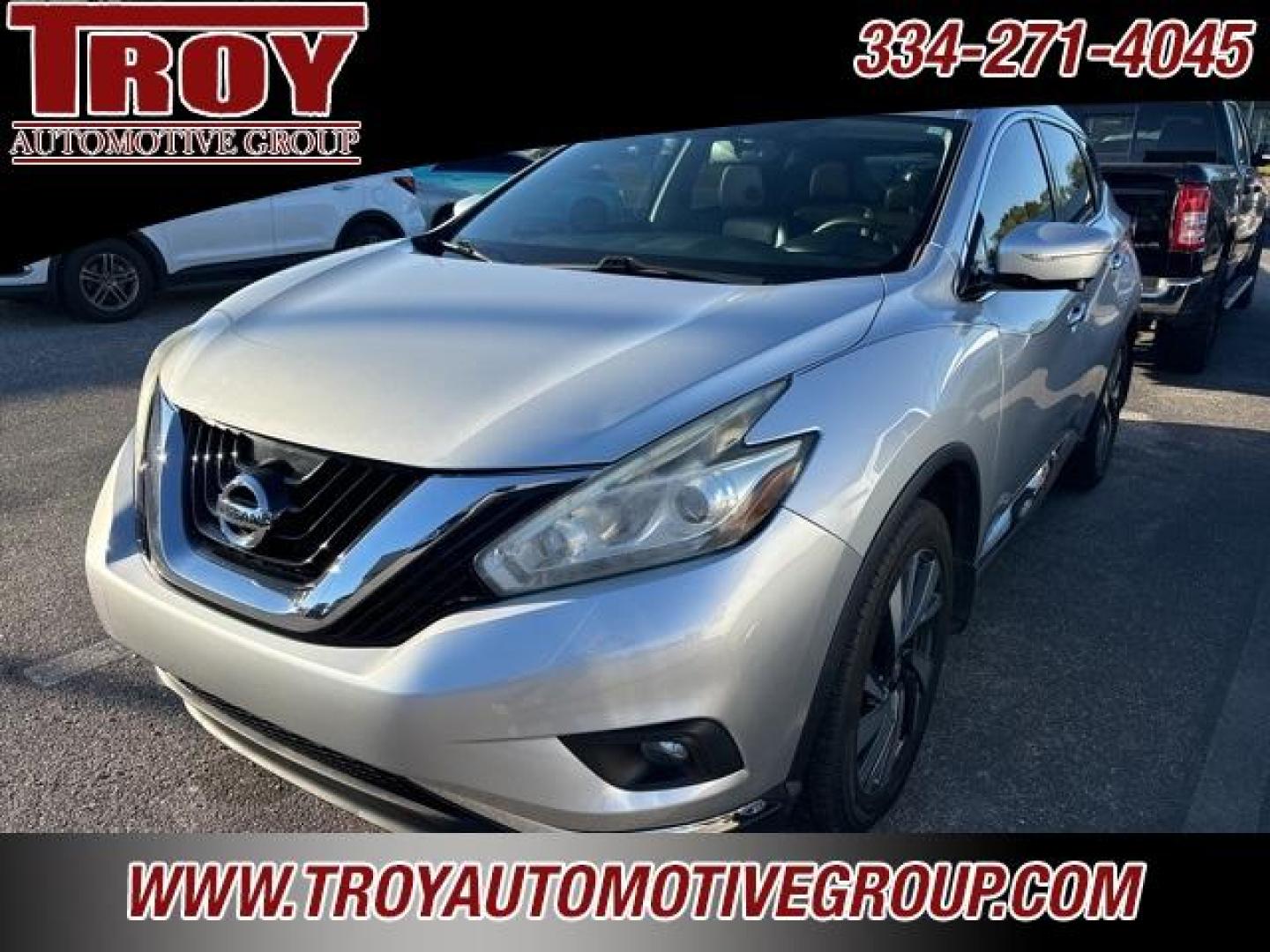 2015 Brilliant Silver Metallic /Black Nissan Murano Platinum (5N1AZ2MG9FN) with an 3.5L V6 DOHC engine, CVT transmission, located at 6812 Atlanta Hwy, Montgomery, AL, 36117, (334) 271-4045, 32.382118, -86.178673 - Navigation!!<br>Heated/Cooled Seats!!<br>2-Master Keys!! - Photo#5