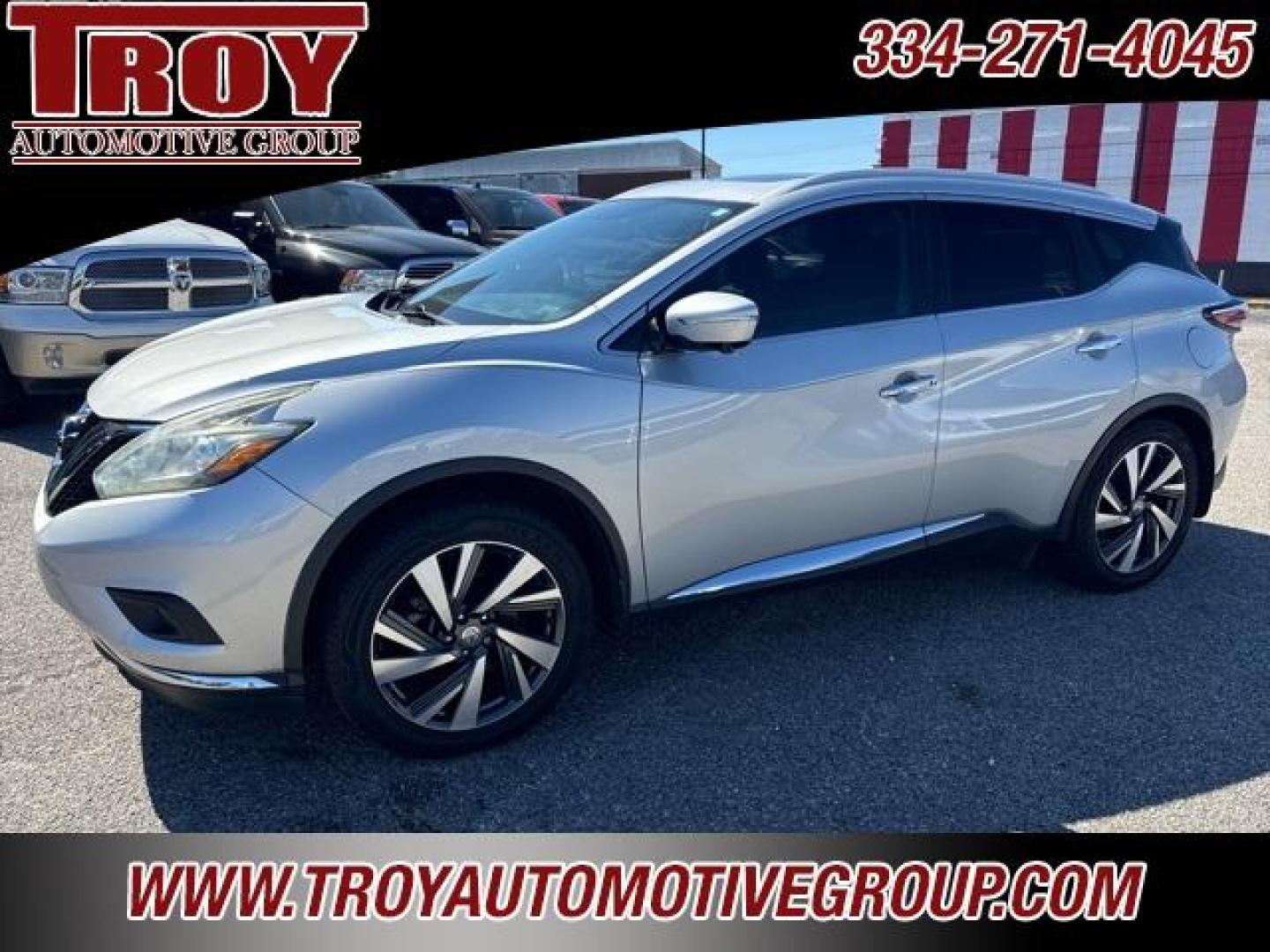 2015 Brilliant Silver Metallic /Black Nissan Murano Platinum (5N1AZ2MG9FN) with an 3.5L V6 DOHC engine, CVT transmission, located at 6812 Atlanta Hwy, Montgomery, AL, 36117, (334) 271-4045, 32.382118, -86.178673 - Navigation!!<br>Heated/Cooled Seats!!<br>2-Master Keys!! - Photo#24