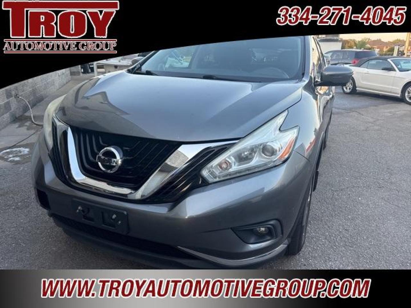 2016 Gun Metallic /Brown Nissan Murano SL (5N1AZ2MG5GN) with an 3.5L V6 DOHC engine, CVT transmission, located at 6812 Atlanta Hwy, Montgomery, AL, 36117, (334) 271-4045, 32.382118, -86.178673 - Recent Arrival!<br><br>Gun Metallic 2016 Nissan Murano SL FWD 3.5L V6 DOHC CVT with Xtronic<br><br>Financing Available---Top Value for Trades.<br><br>21/28 City/Highway MPG - Photo#3