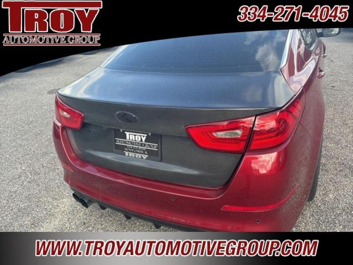 2015 Remington Red Metallic /Black Kia Optima SX (5XXGR4A62FG) with an 2.0L I4 DGI DOHC Turbocharged engine, Automatic transmission, located at 6812 Atlanta Hwy, Montgomery, AL, 36117, (334) 271-4045, 32.382118, -86.178673 - Recent Arrival!<br>Custom Exhaust!!<br>Cold Air Intake!!<br>Carbon Fiber Hood!!<br>Sunroof!! Leather!! Navigation!!<br><br><br>Remington Red Metallic 2015 Kia Optima SXL FWD Turbo 2.0L I4 DGI DOHC Turbocharged 6-Speed Automatic with Sportmatic<br><br>Financing Available---Top Value for Trades.<br><b - Photo#30