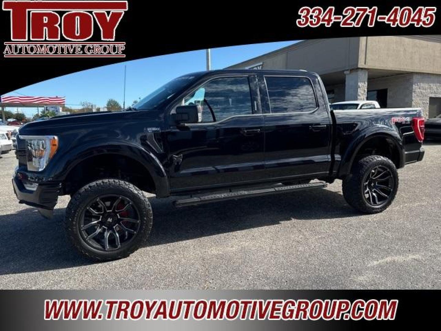 2022 Black Metallic /Black Ford F-150 XLT (1FTFW1E55NF) with an 5.0L V8 engine, Automatic transmission, located at 6812 Atlanta Hwy, Montgomery, AL, 36117, (334) 271-4045, 32.382118, -86.178673 - Rocky Ridge Package!!<br>Custom Leather Interior!!<br>Heated Seats!!<br>22 Wheels/Tires!!<br>6 Fox Lift Kit!! Fender Flares!!<br>2-Master Keys!!<br>B and O Premium Stereo System!!<br>Pro Power Onboard!!<br>FX4 Package!! Tow Package!!<br>Sport Package!! Blind Spot Monitors!<br>1-Owner!! - Photo#3