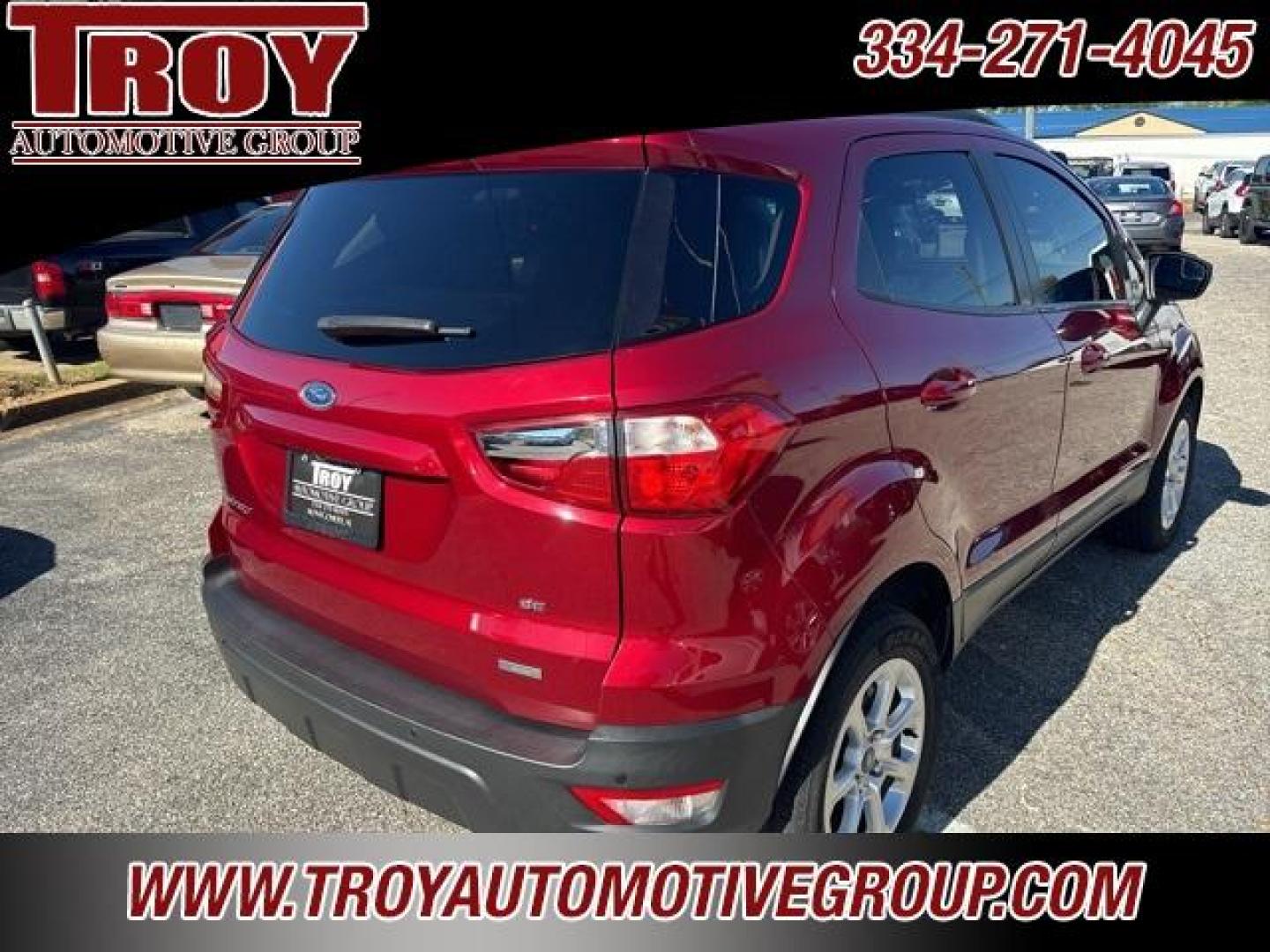 2019 Ruby Red /Medium Light Stone Ford EcoSport SE (MAJ3S2GE5KC) with an EcoBoost 1.0L I3 GTDi DOHC Turbocharged VCT engine, Automatic transmission, located at 6812 Atlanta Hwy, Montgomery, AL, 36117, (334) 271-4045, 32.382118, -86.178673 - Power Sunroof!!!<br>Heated Seats Ruby Red 2019 Ford EcoSport SE FWD EcoBoost 1.0L I3 GTDi DOHC Turbocharged VCT 6-Speed Automatic<br><br>Financing Available---Top Value for Trades.<br><br>Odometer is 21685 miles below market average! 27/29 City/Highway MPG - Photo#10