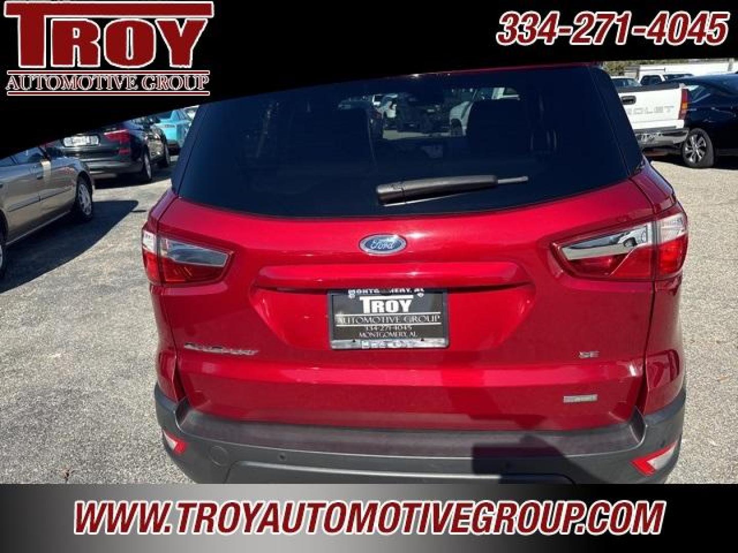 2019 Ruby Red /Medium Light Stone Ford EcoSport SE (MAJ3S2GE5KC) with an EcoBoost 1.0L I3 GTDi DOHC Turbocharged VCT engine, Automatic transmission, located at 6812 Atlanta Hwy, Montgomery, AL, 36117, (334) 271-4045, 32.382118, -86.178673 - Power Sunroof!!!<br>Heated Seats Ruby Red 2019 Ford EcoSport SE FWD EcoBoost 1.0L I3 GTDi DOHC Turbocharged VCT 6-Speed Automatic<br><br>Financing Available---Top Value for Trades.<br><br>Odometer is 21685 miles below market average! 27/29 City/Highway MPG - Photo#11