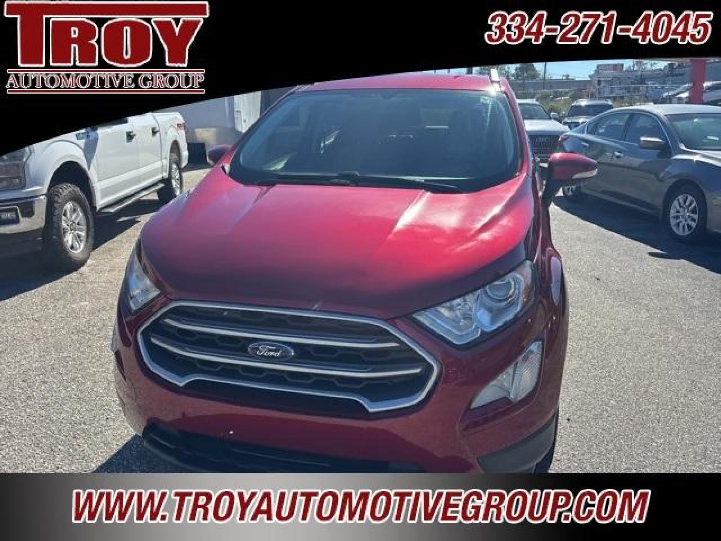 2019 Ruby Red /Medium Light Stone Ford EcoSport SE (MAJ3S2GE5KC) with an EcoBoost 1.0L I3 GTDi DOHC Turbocharged VCT engine, Automatic transmission, located at 6812 Atlanta Hwy, Montgomery, AL, 36117, (334) 271-4045, 32.382118, -86.178673 - Power Sunroof!!!<br>Heated Seats Ruby Red 2019 Ford EcoSport SE FWD EcoBoost 1.0L I3 GTDi DOHC Turbocharged VCT 6-Speed Automatic<br><br>Financing Available---Top Value for Trades.<br><br>Odometer is 21685 miles below market average! 27/29 City/Highway MPG - Photo#5