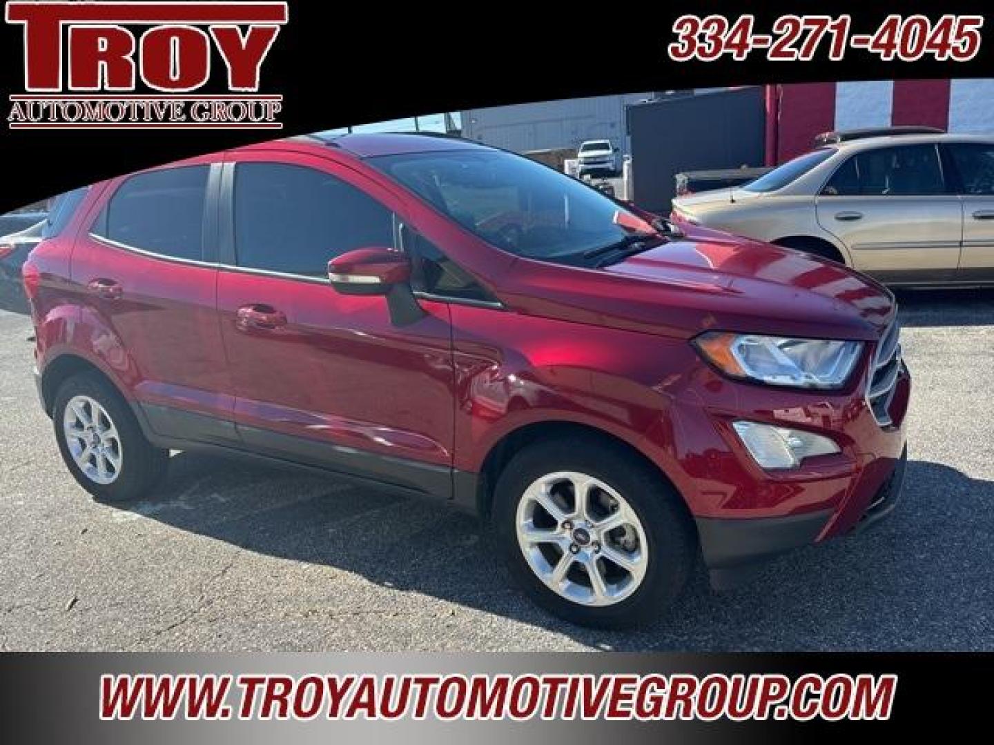 2019 Ruby Red /Medium Light Stone Ford EcoSport SE (MAJ3S2GE5KC) with an EcoBoost 1.0L I3 GTDi DOHC Turbocharged VCT engine, Automatic transmission, located at 6812 Atlanta Hwy, Montgomery, AL, 36117, (334) 271-4045, 32.382118, -86.178673 - Power Sunroof!!!<br>Heated Seats Ruby Red 2019 Ford EcoSport SE FWD EcoBoost 1.0L I3 GTDi DOHC Turbocharged VCT 6-Speed Automatic<br><br>Financing Available---Top Value for Trades.<br><br>Odometer is 21685 miles below market average! 27/29 City/Highway MPG - Photo#7