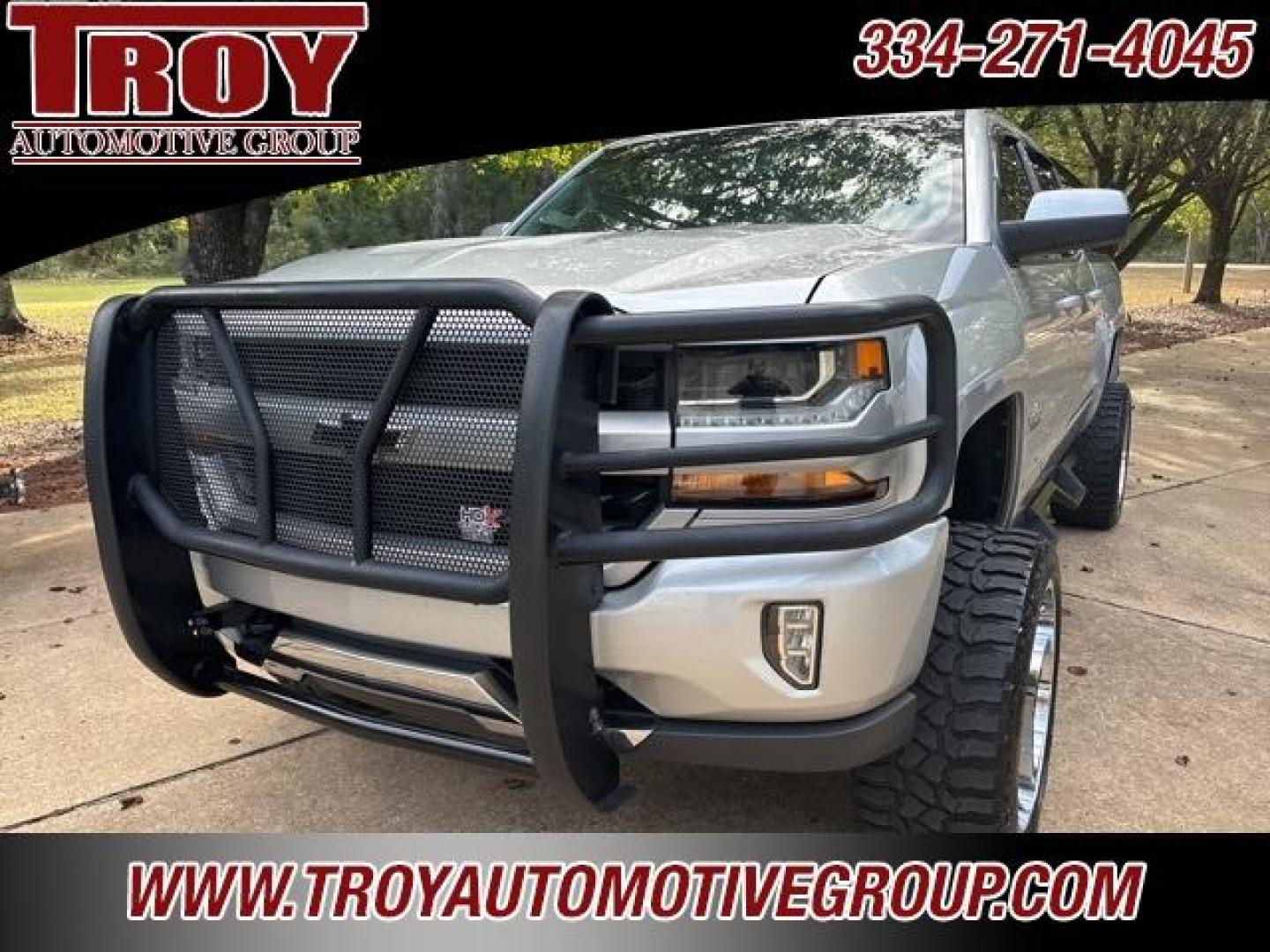 2018 Silver Ice Metallic /Black Chevrolet Silverado 1500 LT (3GCUKREC4JG) with an EcoTec3 5.3L V8 engine, Automatic transmission, located at 6812 Atlanta Hwy, Montgomery, AL, 36117, (334) 271-4045, 32.382118, -86.178673 - Recent Arrival!<br>Custom 12 Touch Screen Radio!!<br>22 Off-road Custom Chrome Wheels!<br>New 22 Tires!!<br>HDX Heavy Duty Brush Guard!!<br>HDX Step Bars!! <br>Custom Tail Lights!! Tow Package!!<br><br><br>Silver Ice Metallic 2018 Chevrolet Silverado 1500 LT 4WD LT2 EcoTec3 5.3L V8 6-Speed Automati - Photo#3