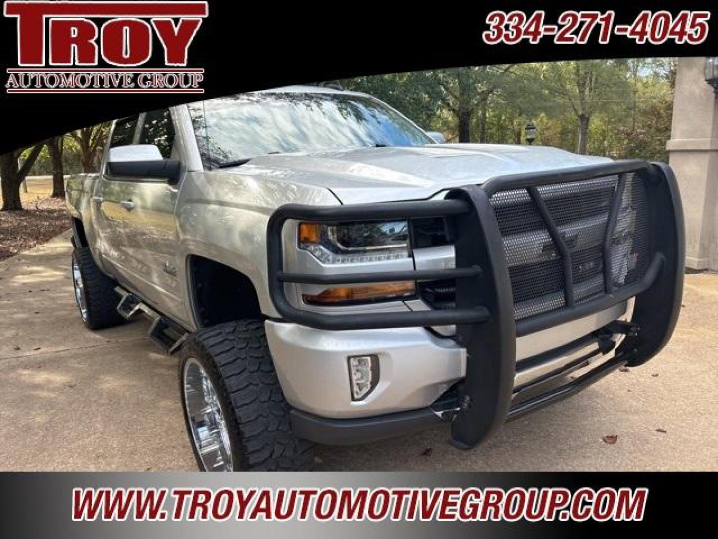 2018 Silver Ice Metallic /Black Chevrolet Silverado 1500 LT (3GCUKREC4JG) with an EcoTec3 5.3L V8 engine, Automatic transmission, located at 6812 Atlanta Hwy, Montgomery, AL, 36117, (334) 271-4045, 32.382118, -86.178673 - Recent Arrival!<br>Custom 12 Touch Screen Radio!!<br>22 Off-road Custom Chrome Wheels!<br>New 22 Tires!!<br>HDX Heavy Duty Brush Guard!!<br>HDX Step Bars!! <br>Custom Tail Lights!! Tow Package!!<br><br><br>Silver Ice Metallic 2018 Chevrolet Silverado 1500 LT 4WD LT2 EcoTec3 5.3L V8 6-Speed Automati - Photo#5