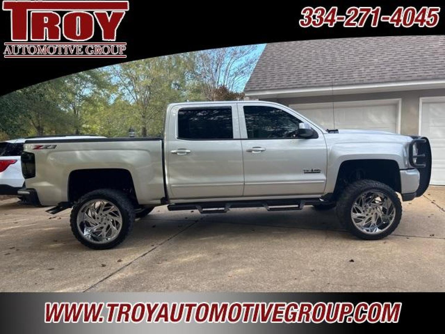 2018 Silver Ice Metallic /Black Chevrolet Silverado 1500 LT (3GCUKREC4JG) with an EcoTec3 5.3L V8 engine, Automatic transmission, located at 6812 Atlanta Hwy, Montgomery, AL, 36117, (334) 271-4045, 32.382118, -86.178673 - Recent Arrival!<br>Custom 12 Touch Screen Radio!!<br>22 Off-road Custom Chrome Wheels!<br>New 22 Tires!!<br>HDX Heavy Duty Brush Guard!!<br>HDX Step Bars!! <br>Custom Tail Lights!! Tow Package!!<br><br><br>Silver Ice Metallic 2018 Chevrolet Silverado 1500 LT 4WD LT2 EcoTec3 5.3L V8 6-Speed Automati - Photo#7