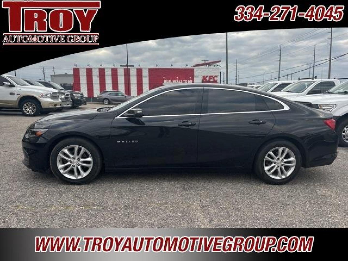 2017 Mosaic Black Metallic /Jet Black Chevrolet Malibu LT (1G1ZE5ST4HF) with an 1.5L DOHC engine, Automatic transmission, located at 6812 Atlanta Hwy, Montgomery, AL, 36117, (334) 271-4045, 32.382118, -86.178673 - Photo#0